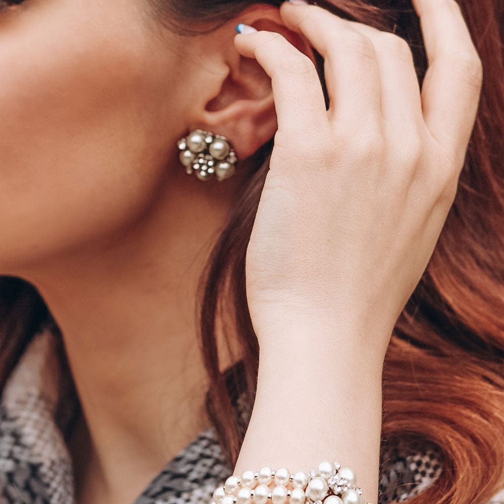 Audrey Hepburn Clip on Pearl Earrings Lovett & Co