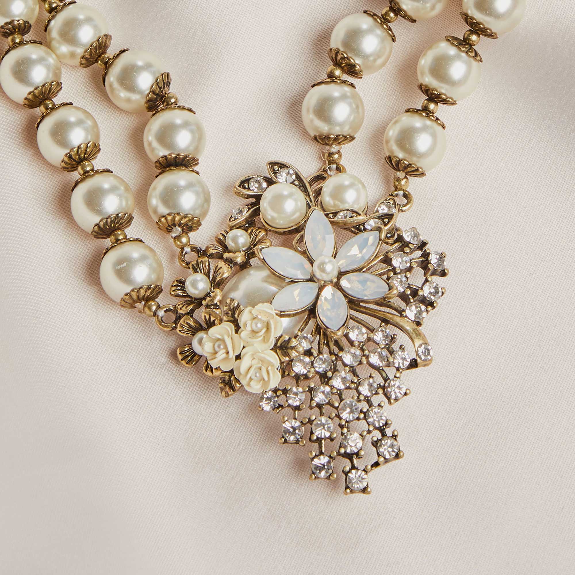Miriam Haskell Necklace, Stud Earrings and Bracelet Gift Box Set Lovett & Co