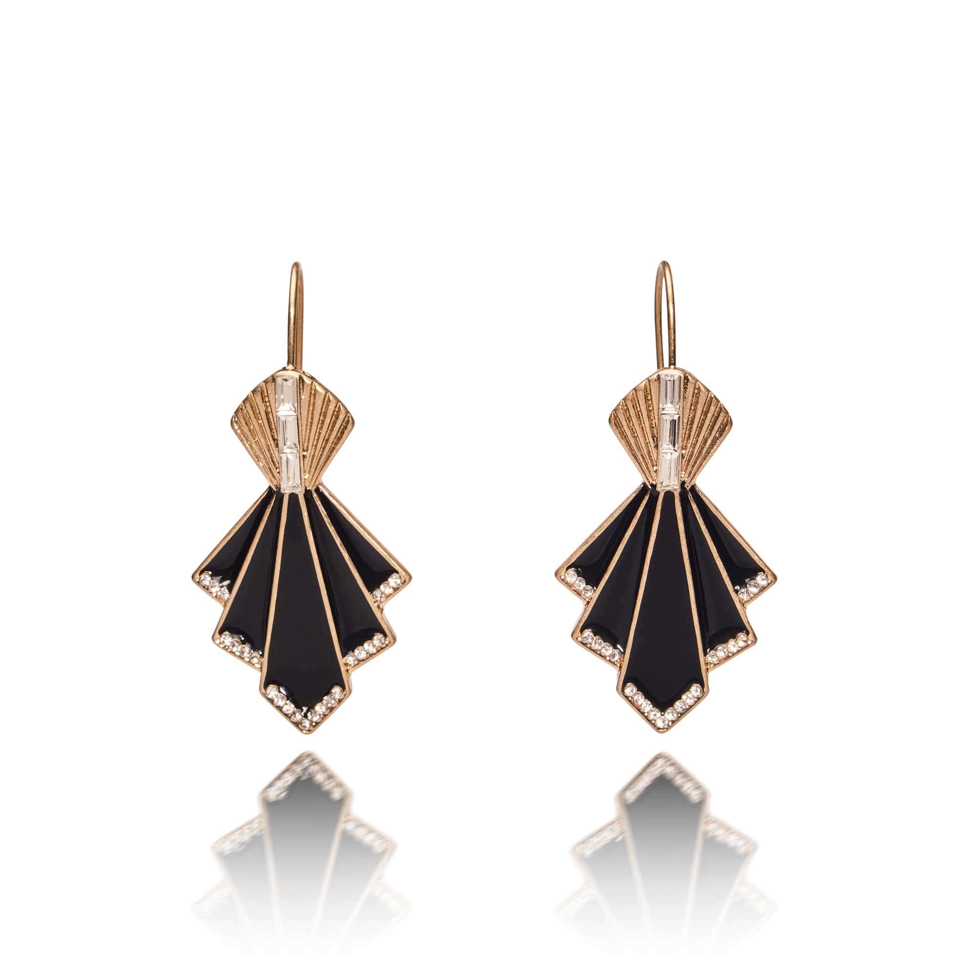 Art Deco Fan 1920 Earrings Lovett & Co
