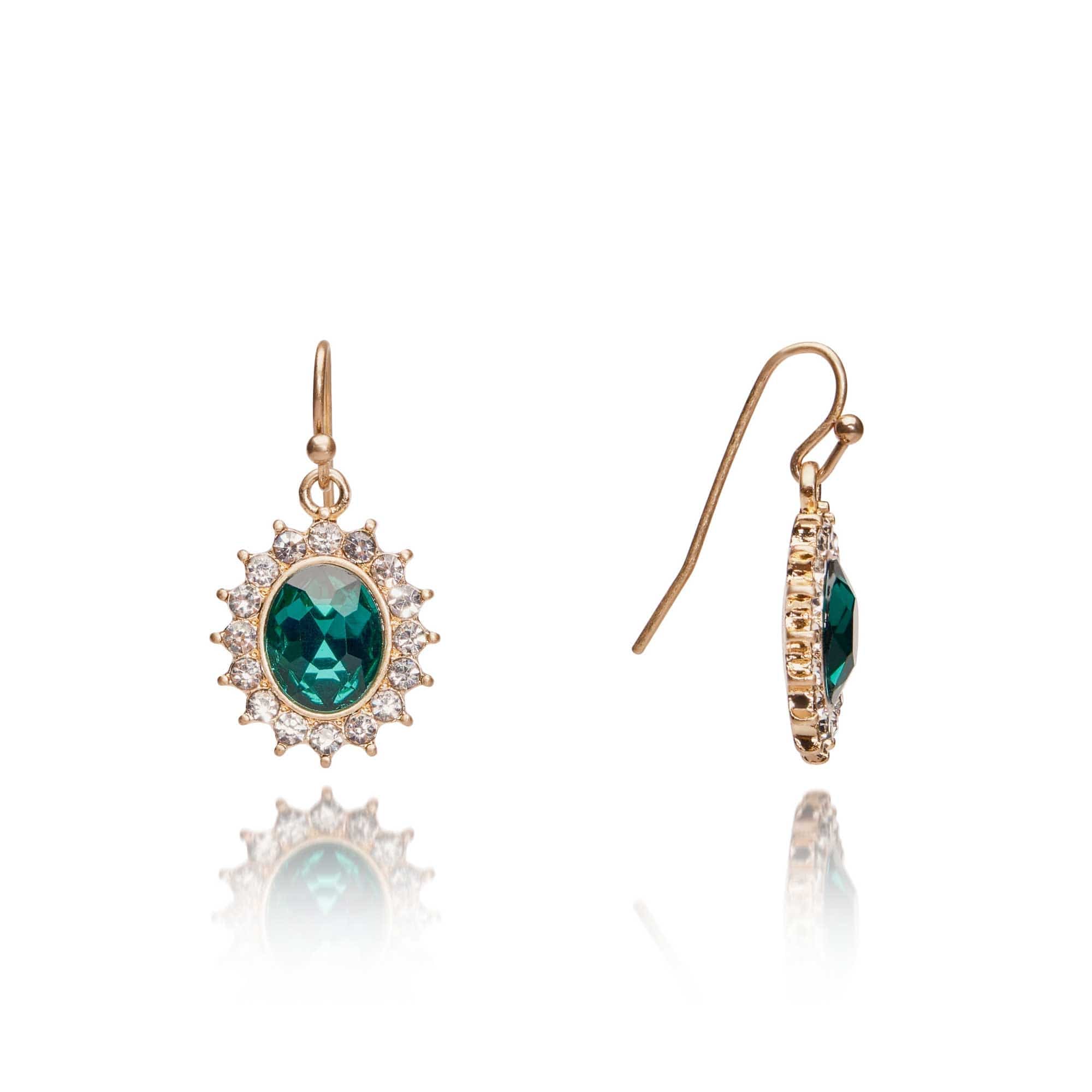 Emerald Drop Earrings Lovett & Co