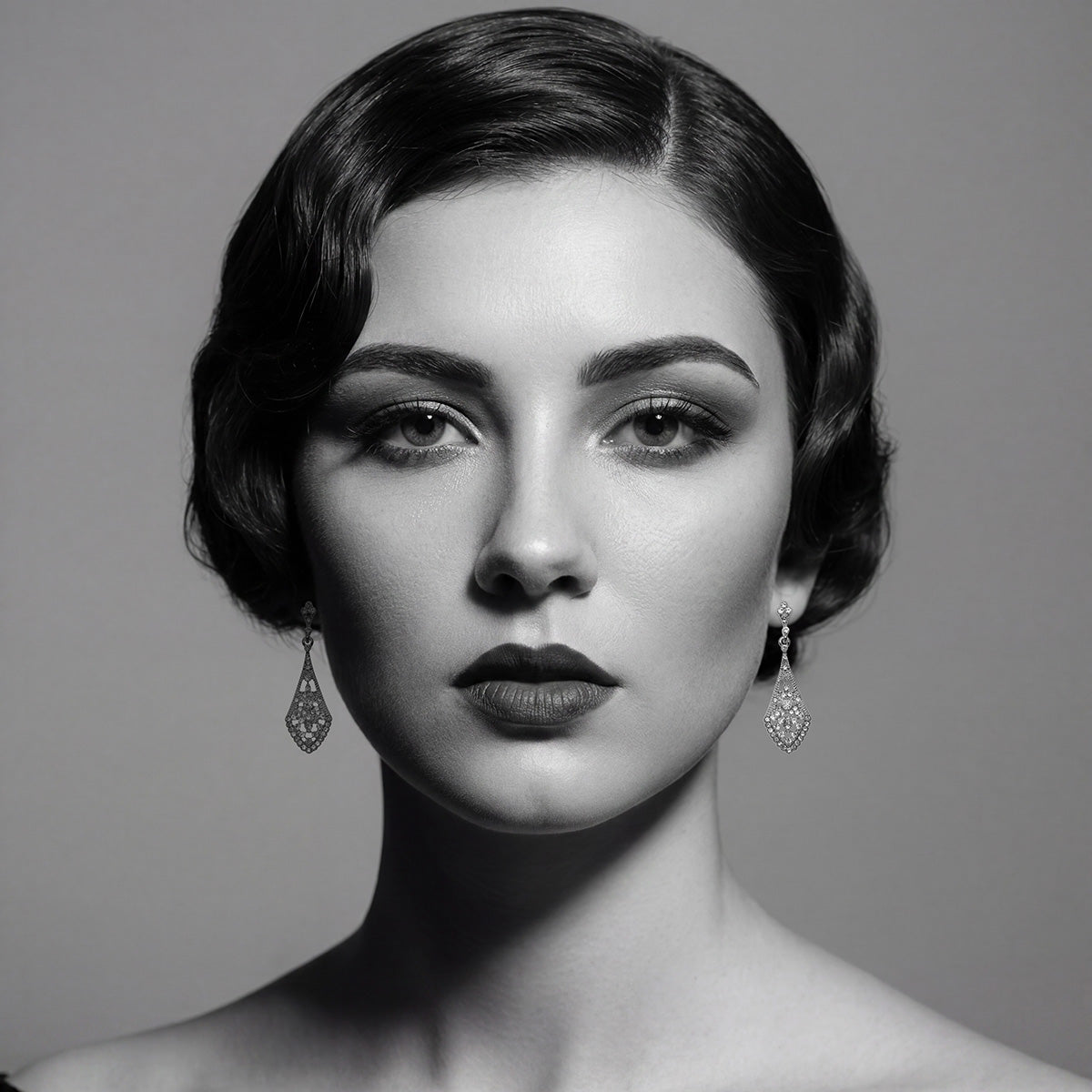 Art Deco Crystal Earrings