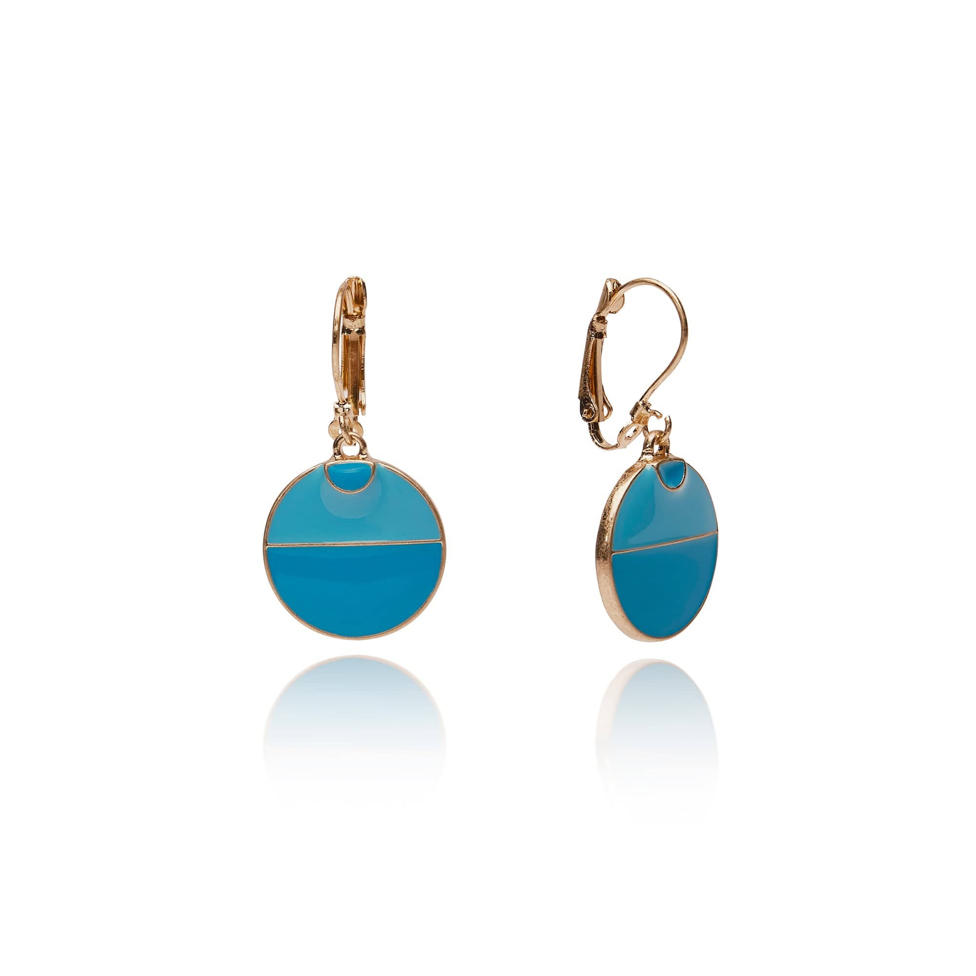 1950s Blue Enamel Earrings Lovett & Co