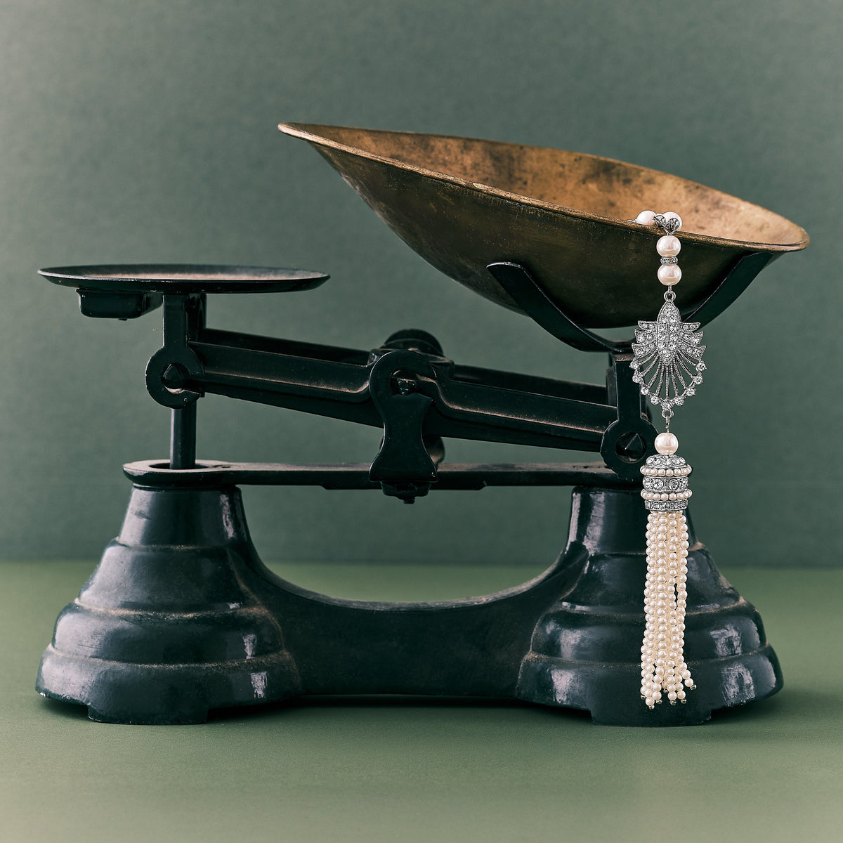 Art deco long tassel necklace by Lovett & Co