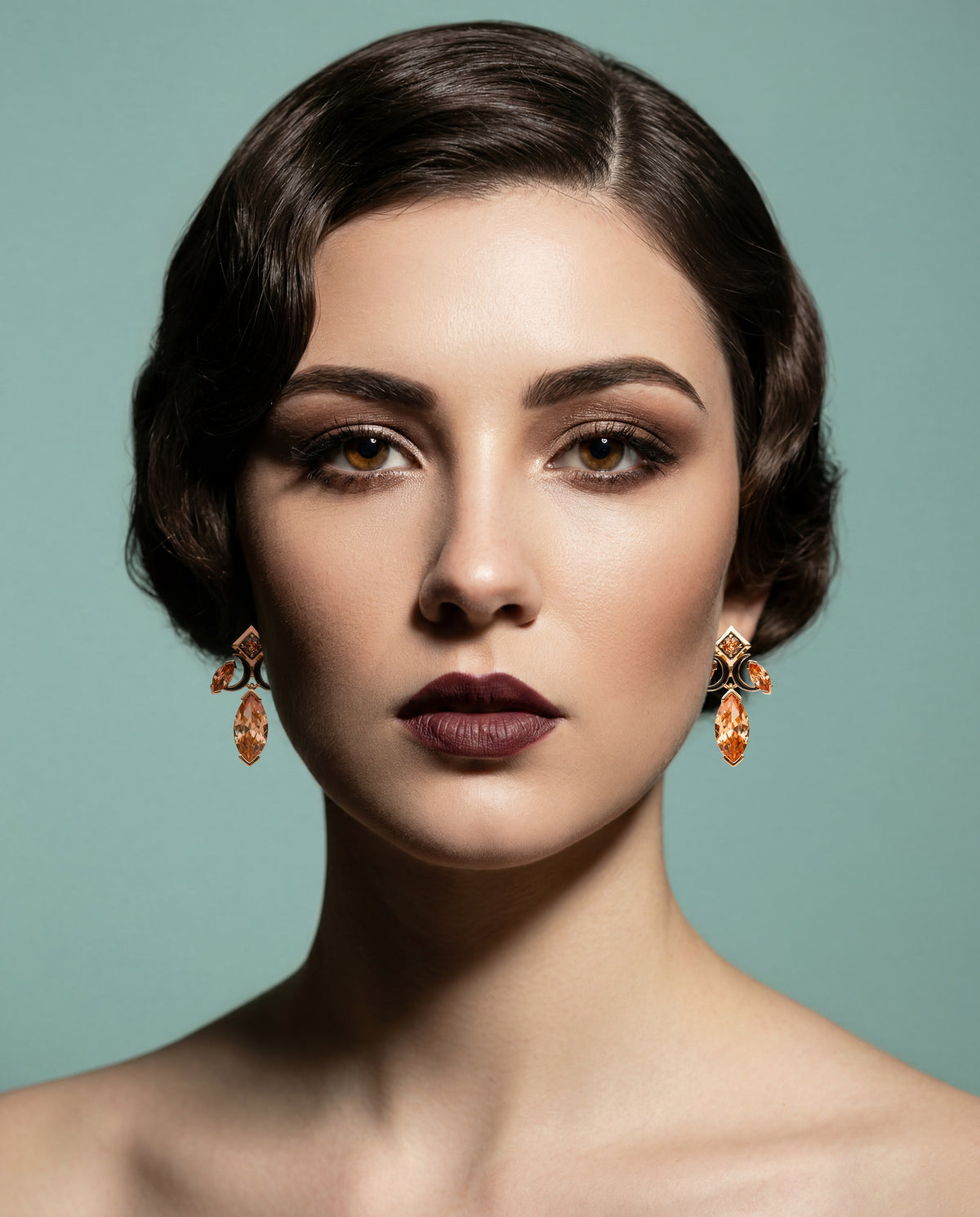 Old Sport Art Deco Earrings by Lovett and Co.