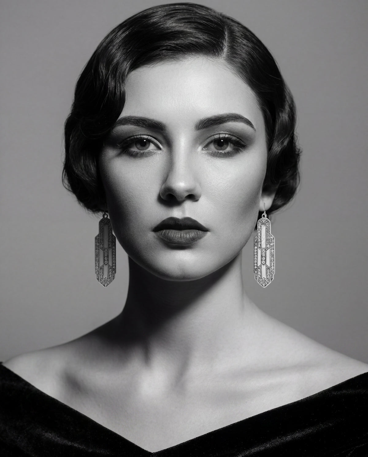 Art Deco Empire State Earrings by Lovett and Co.