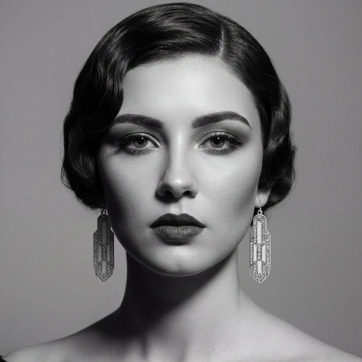 Art Deco Empire State Earrings by Lovett and Co.
