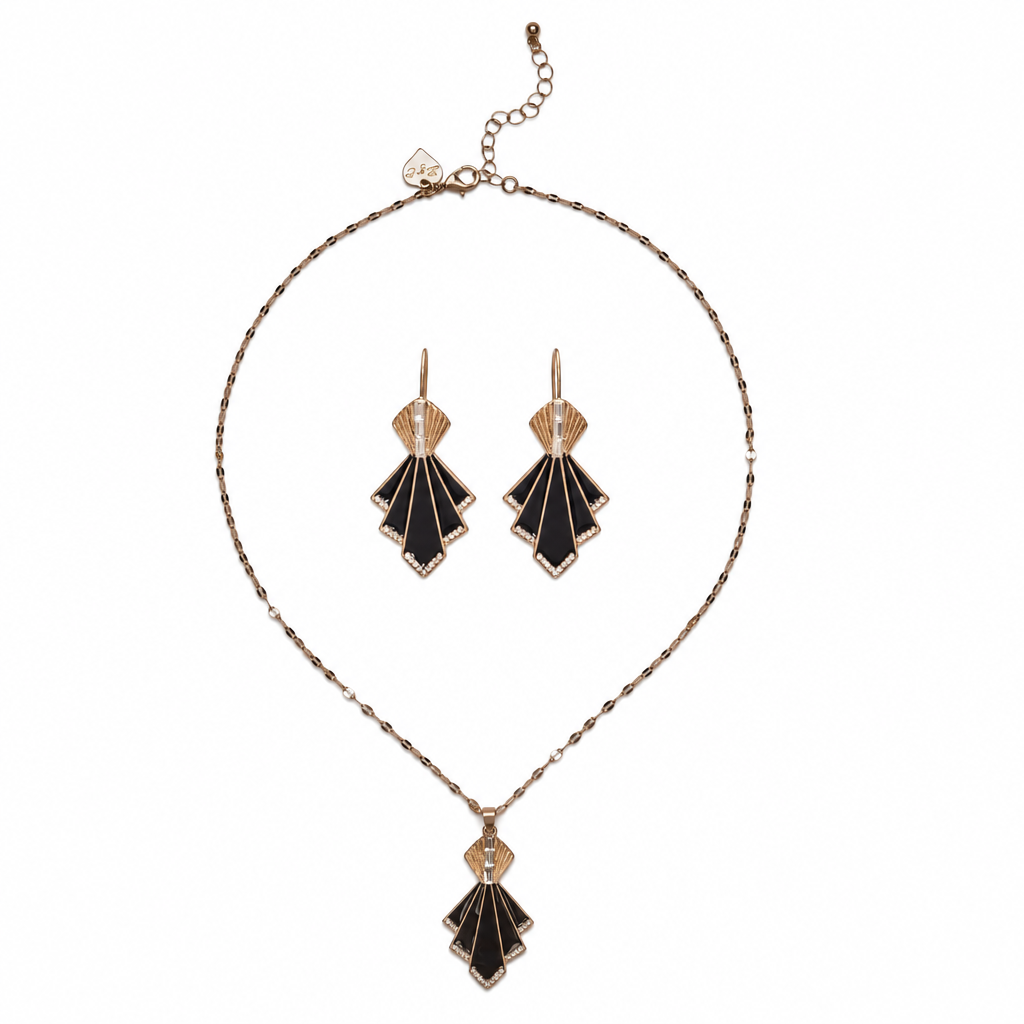 Earrings inside the necklace