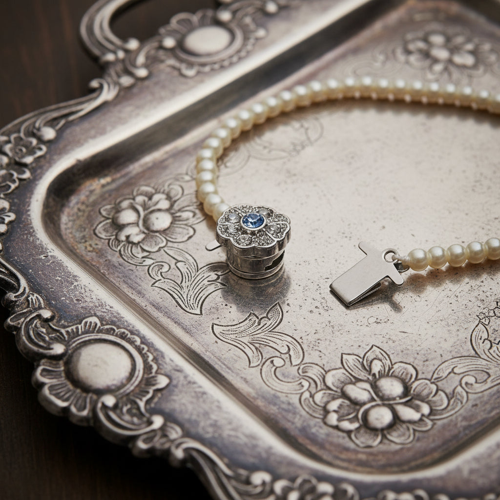 Graduated Pearl Necklace 16in