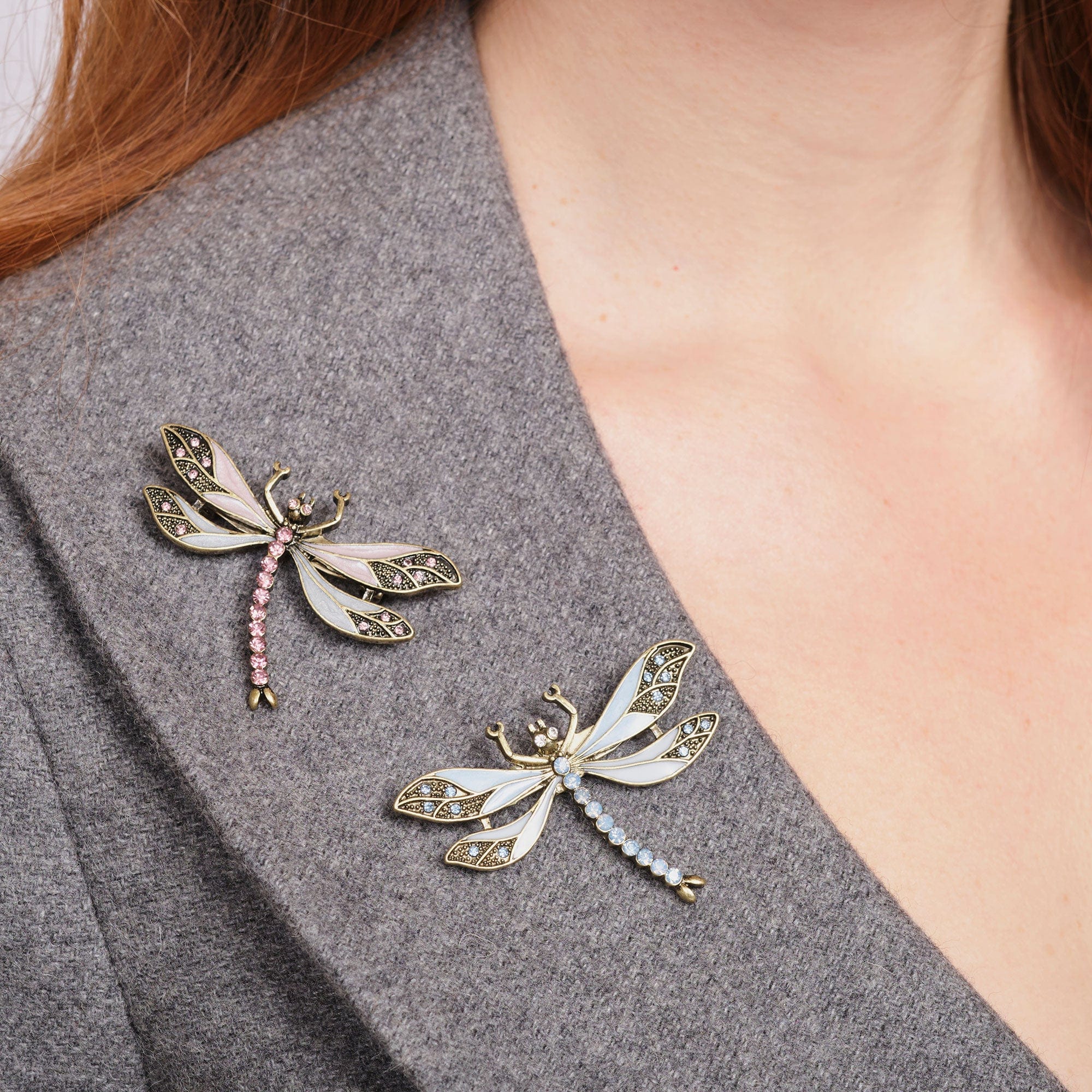 Vintage style 1920s inspired Dragonfly Brooch by lovett & Co
