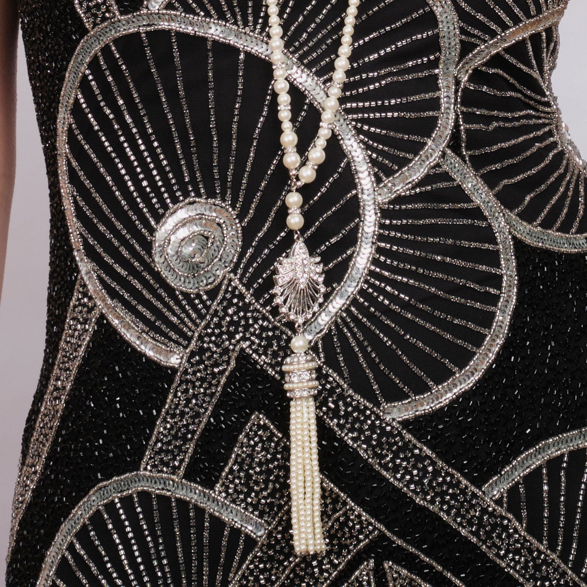 Art deco long tassel necklace Lovett & Co