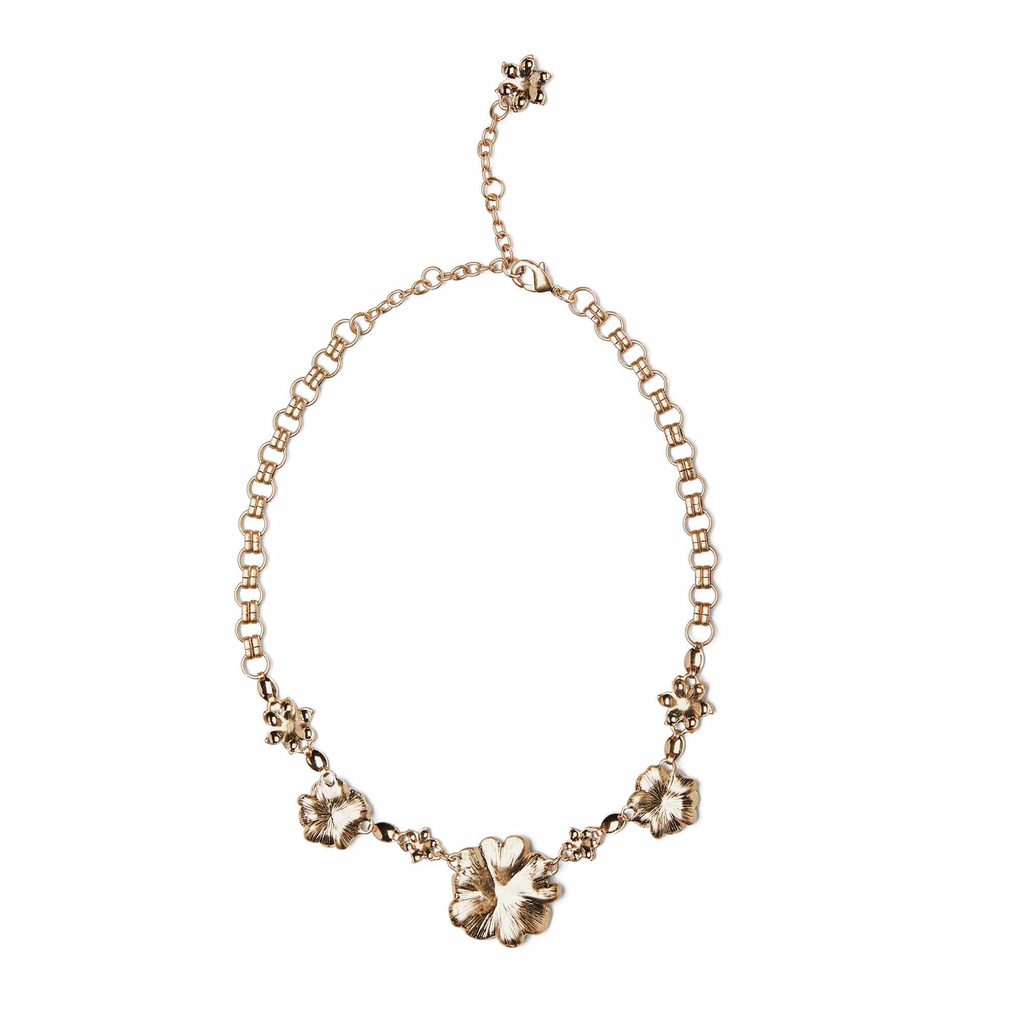 Enamel Flower Necklace