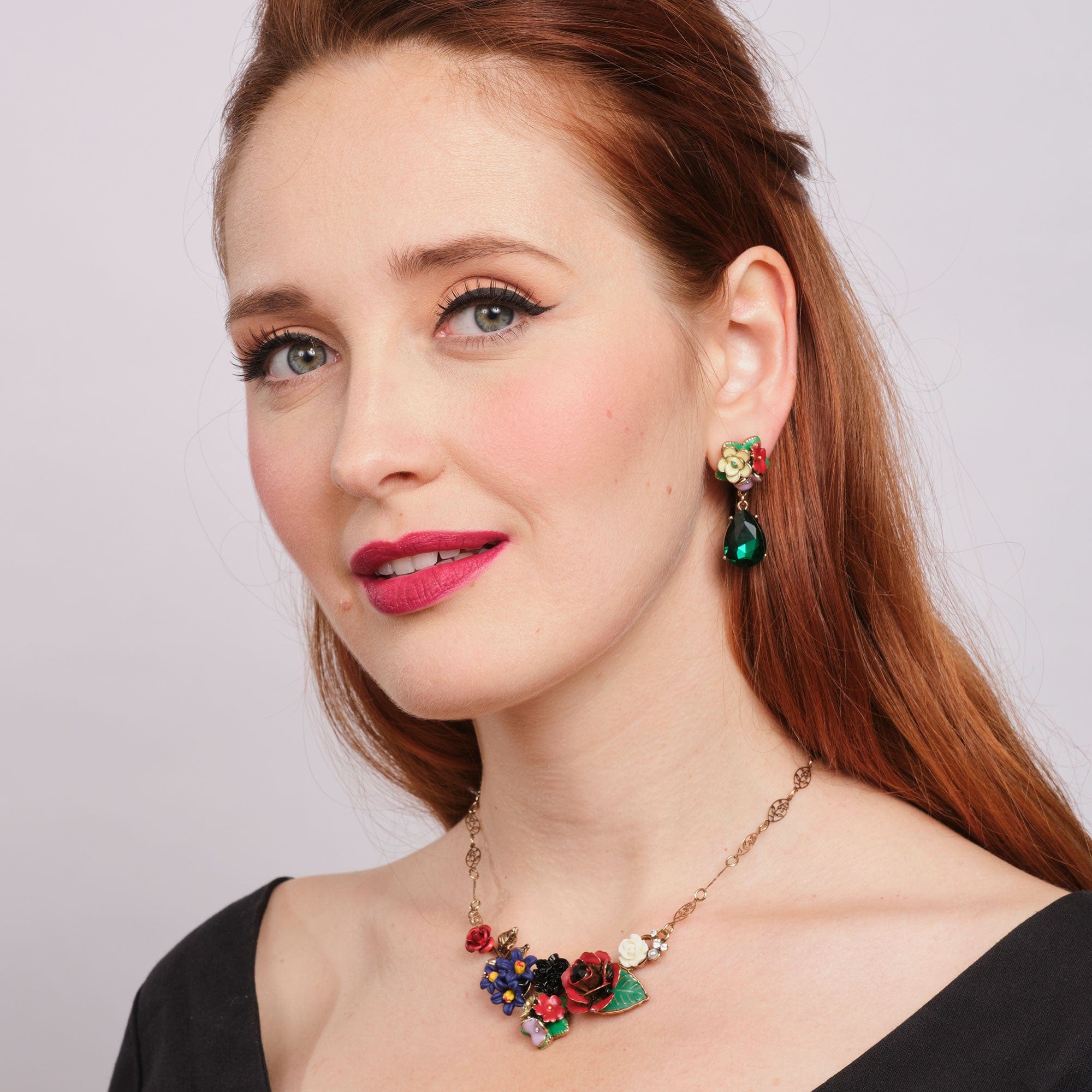 Frida Flower Necklace - Vintage Style Necklace