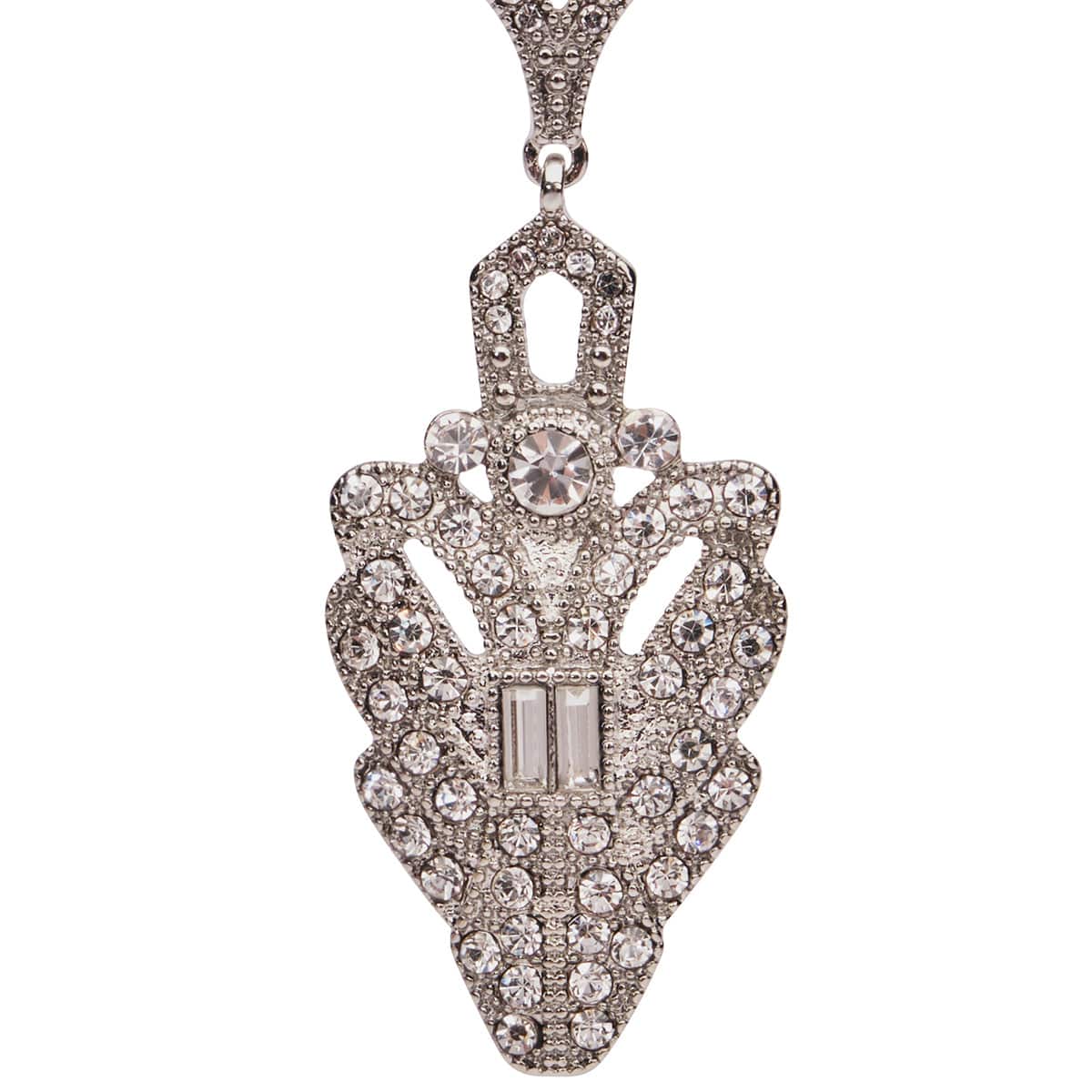 Art Deco Drop Crystal Earrings by Lovett & Co
