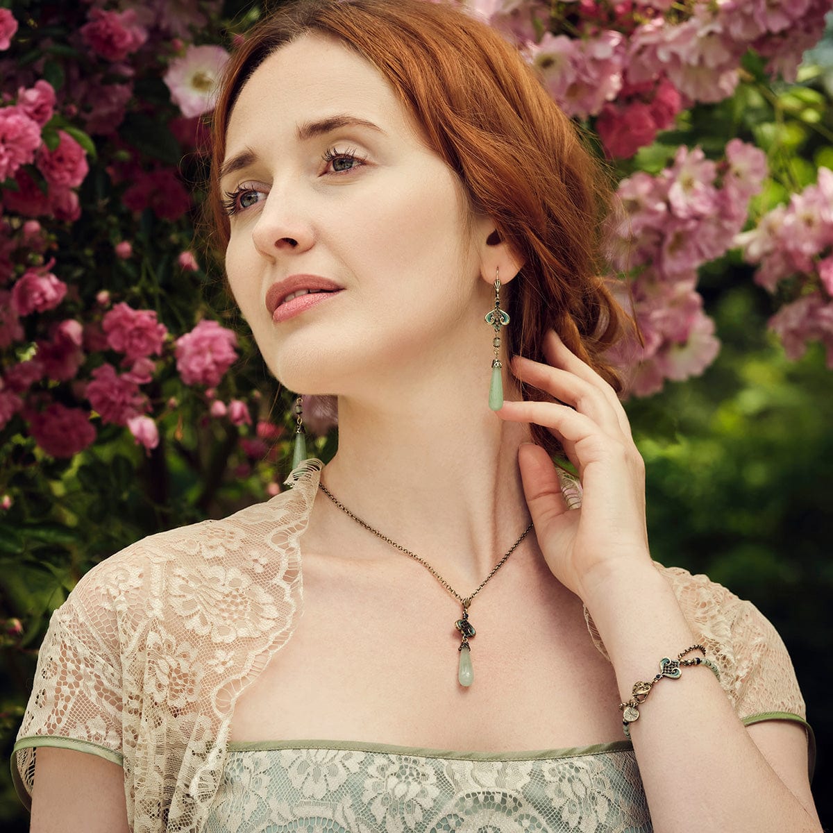 Aventurine Natural stone Drop Earrings
