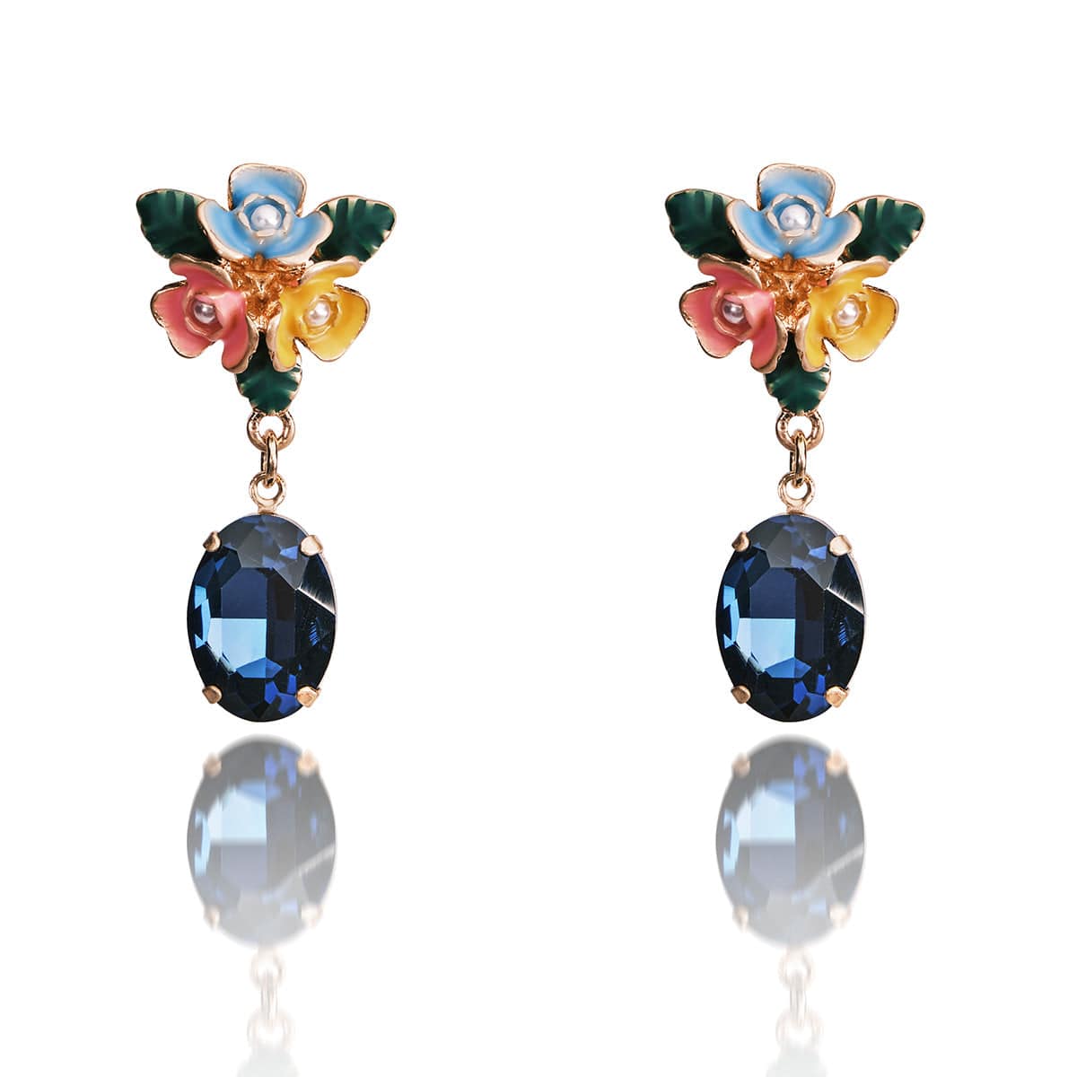 Hand-painted-stone-dangle-earrings-Lovett-and-Co