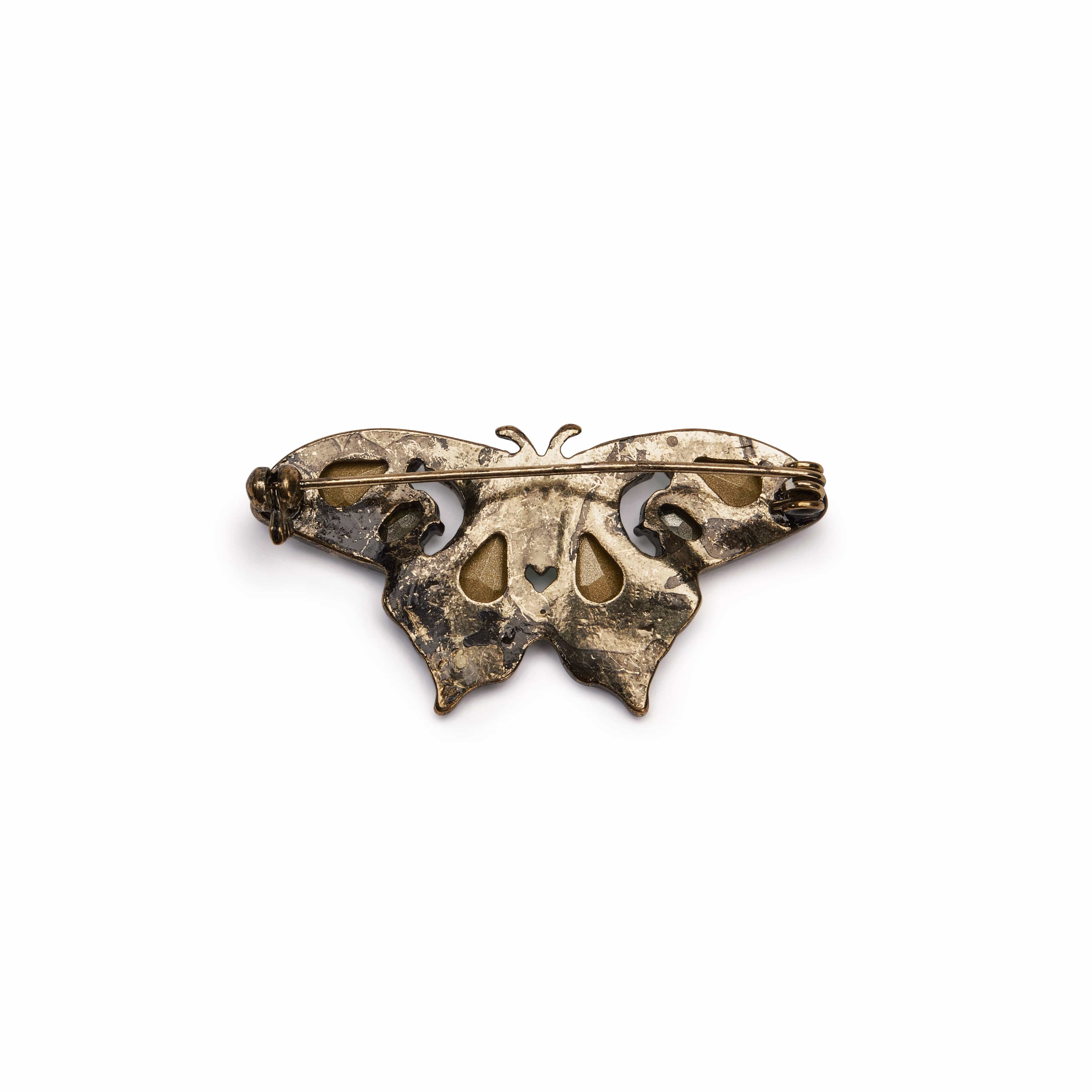 Green Vintage Butterfly  Brooch  Lovett & Co