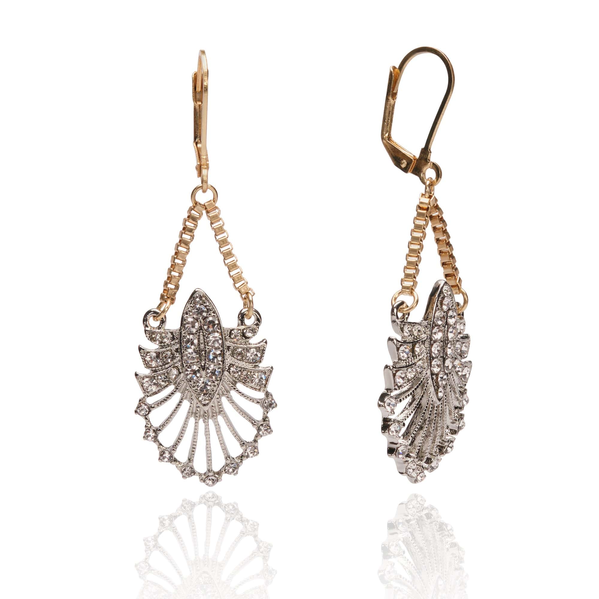 1920s Crystal Drop Earrings  Lovett & Co