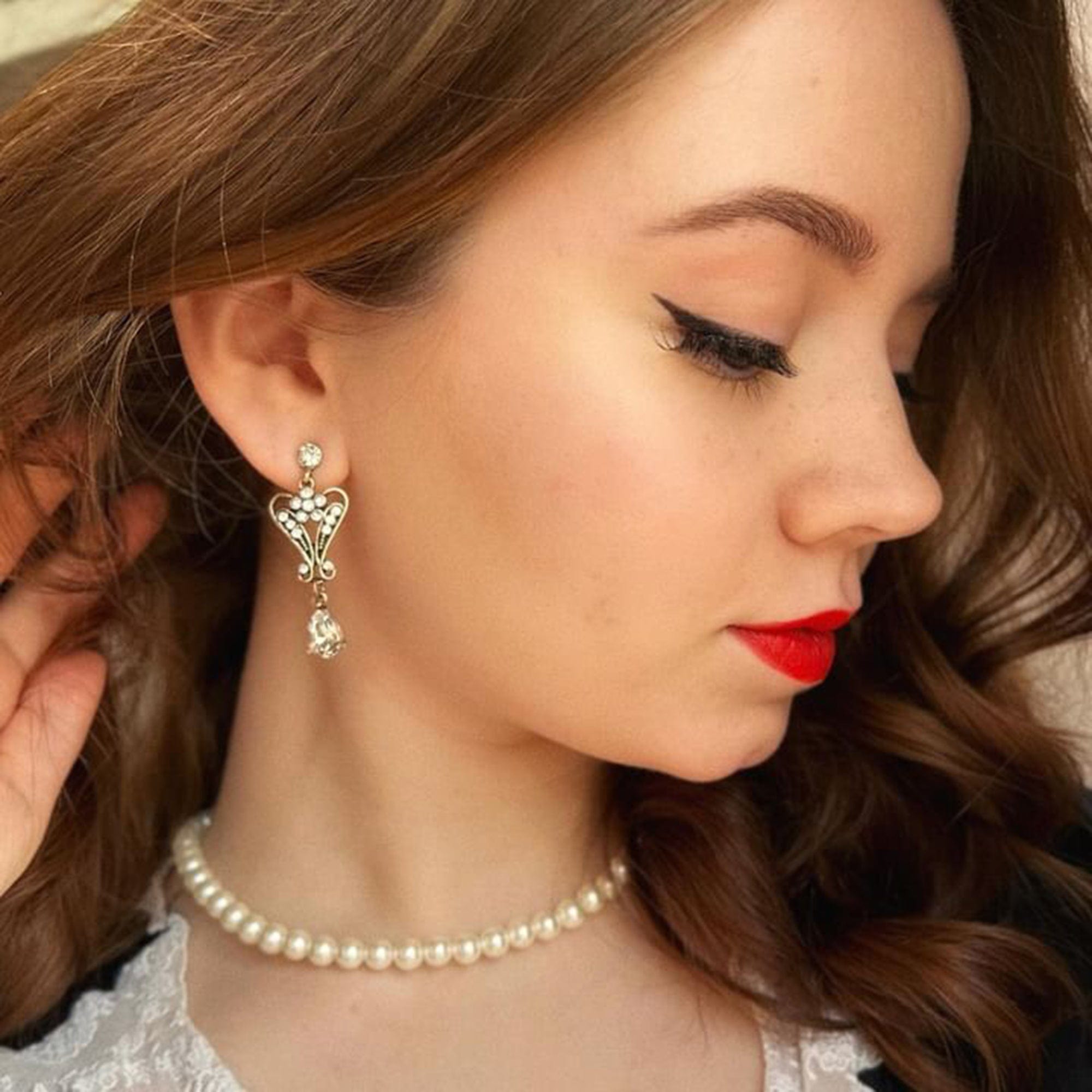 Cream Pearl Choker Necklace Grace Kelly Style