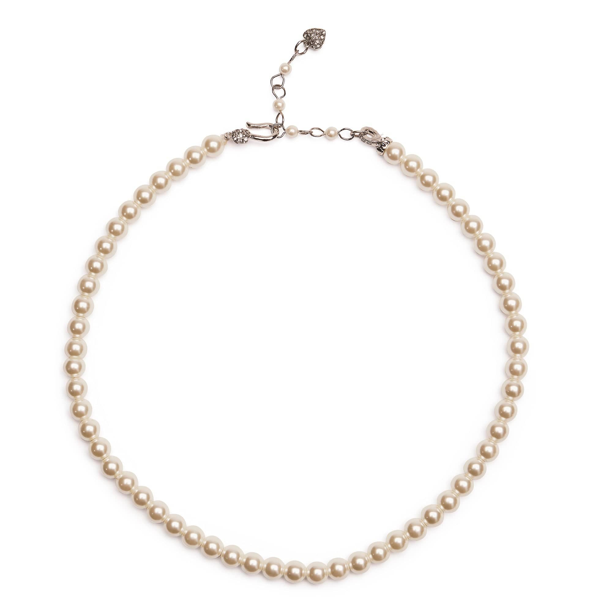 Grace Kelly Style pearl earring and necklace set Lovett & Co