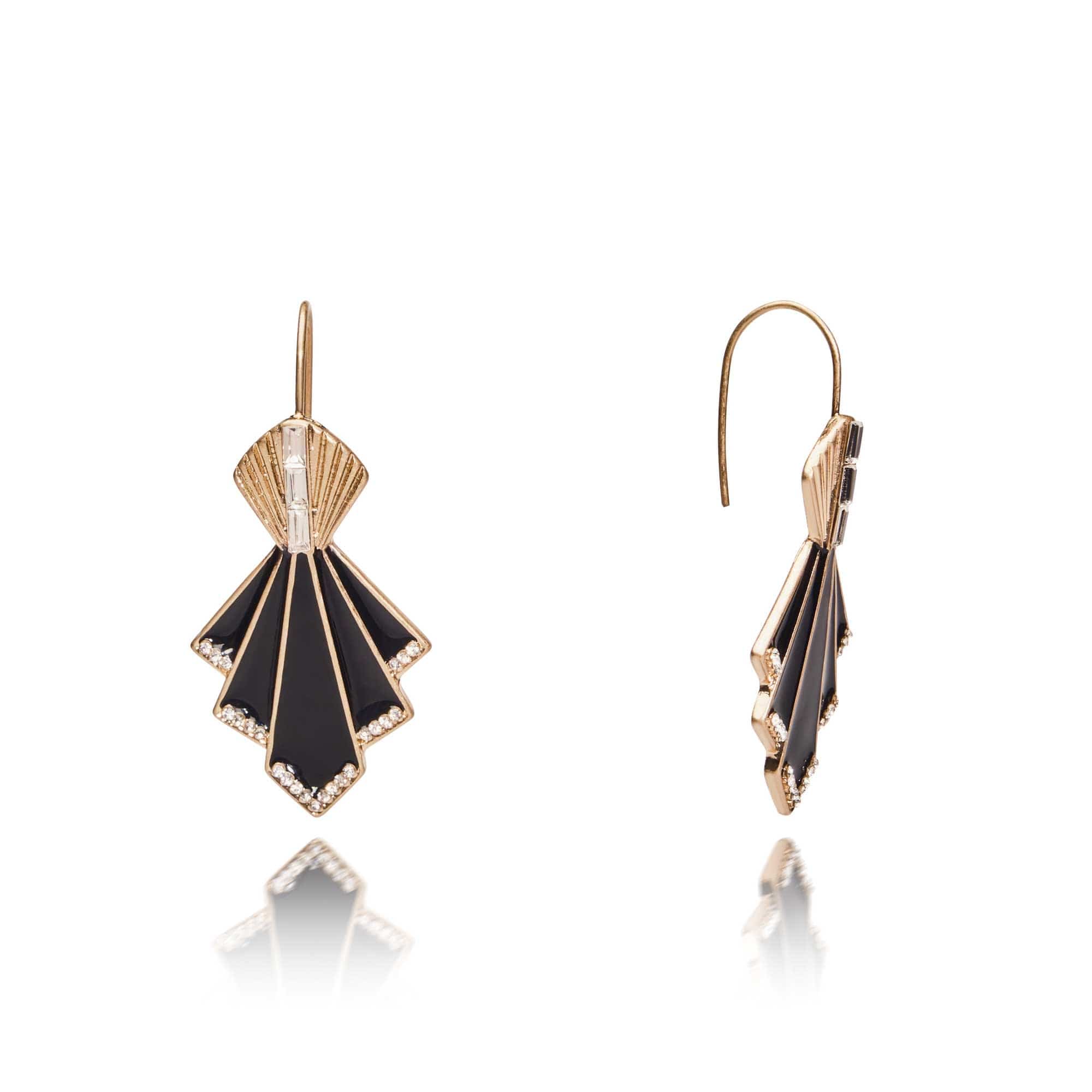 Art Deco Fan 1920 Earrings  Lovett & Co