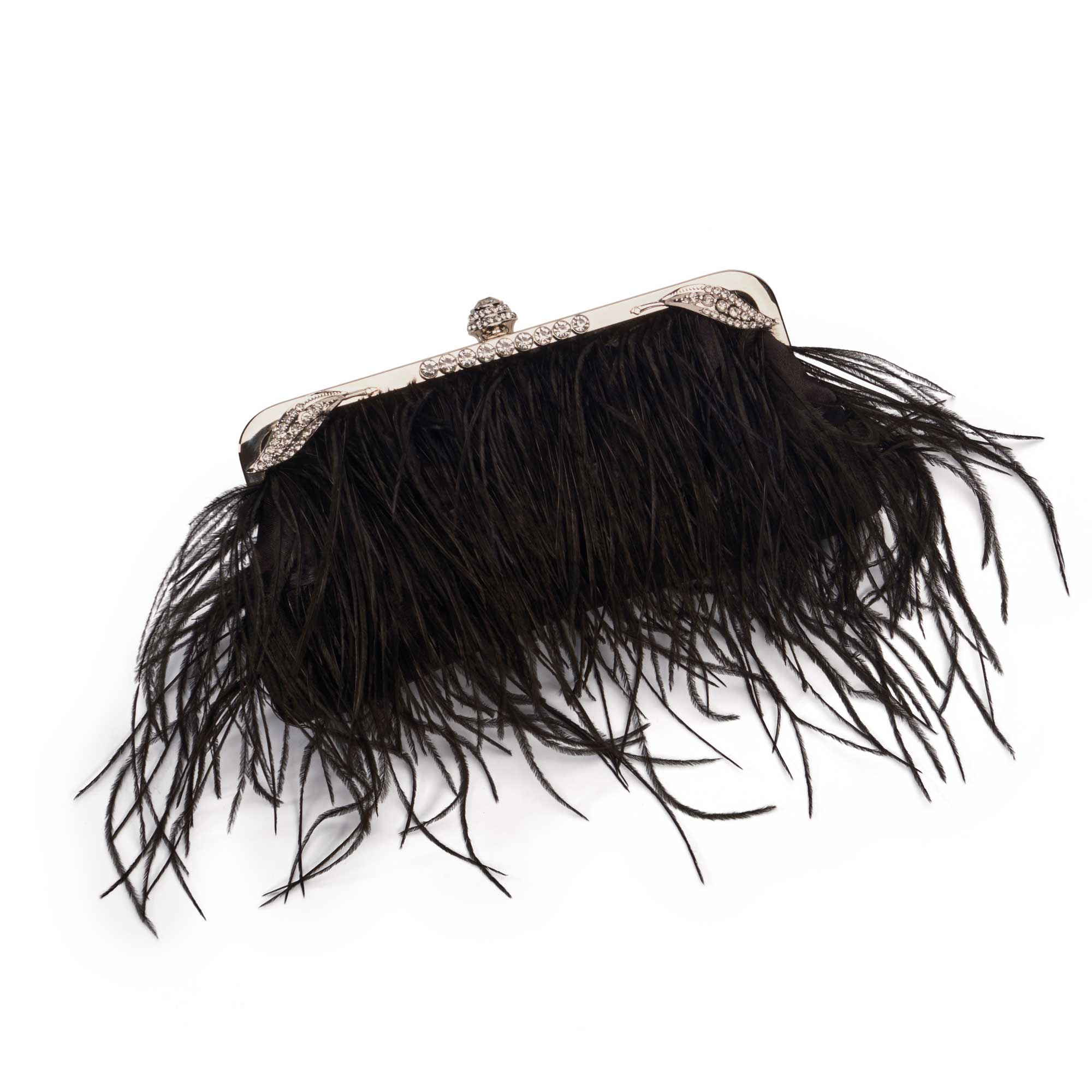 Black Feather Vintage Bag  Lovett & Co