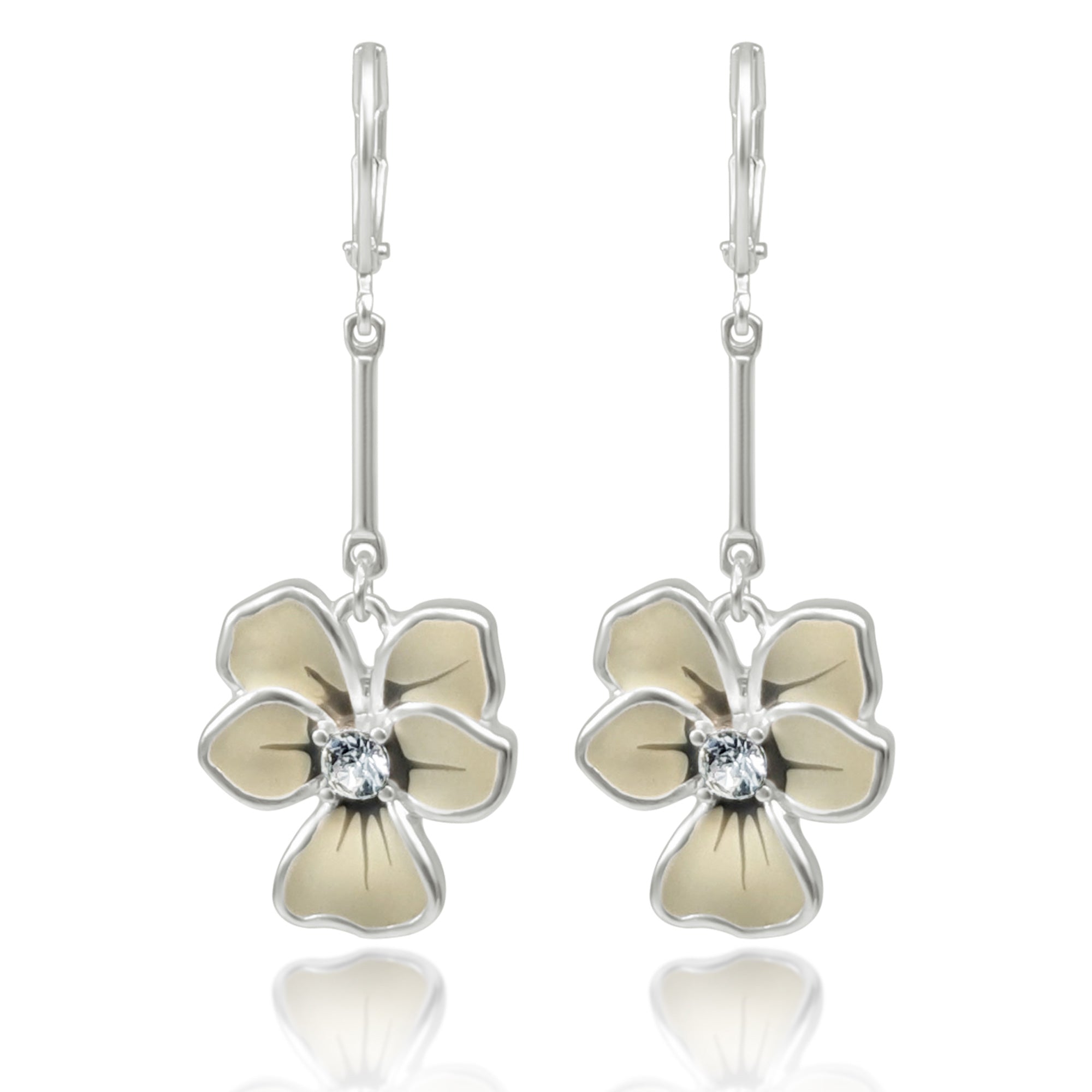 Pendant Flower Drop Earrings  Lovett & Co
