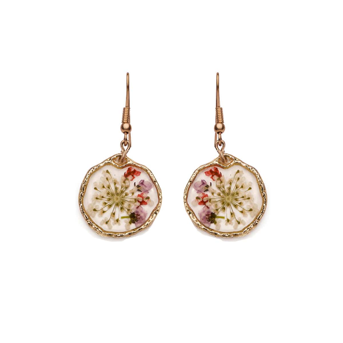Pressed Flower Drop Earrings  Lovett & Co