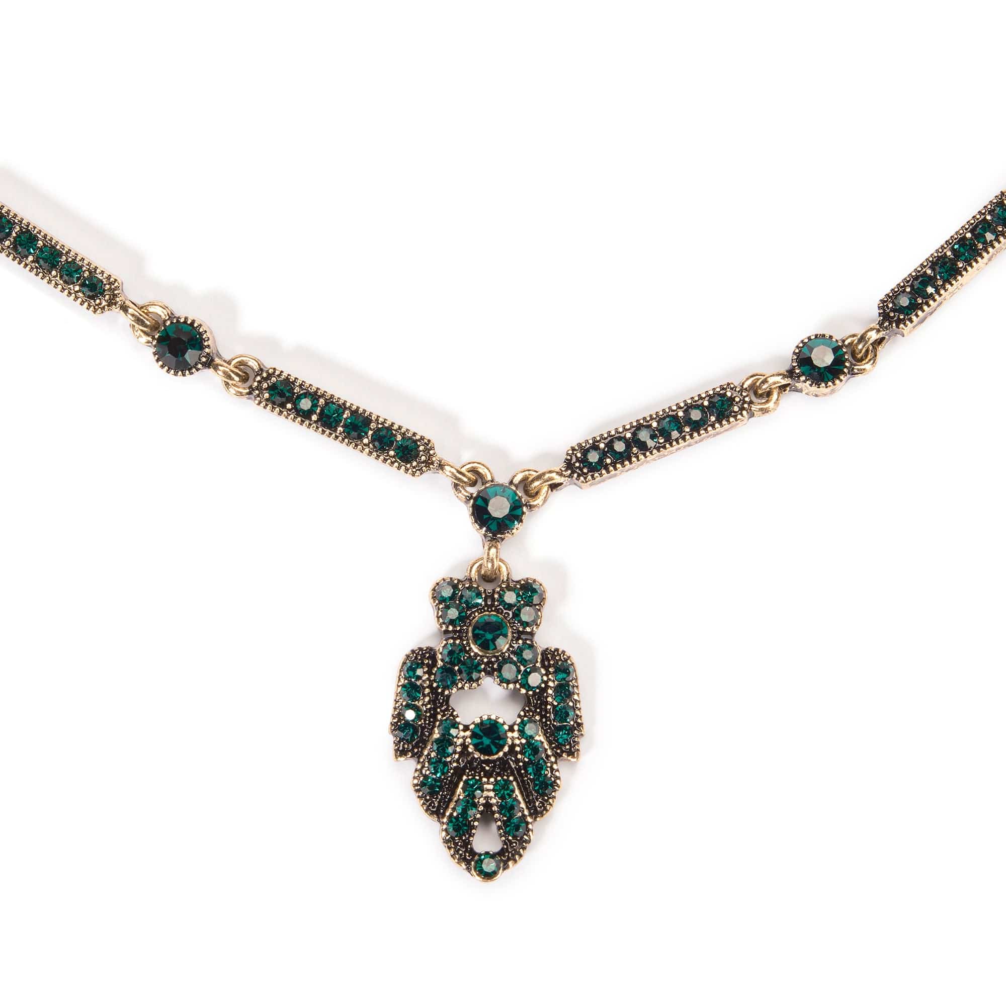 Emerald Art Deco Necklace  Lovett & Co