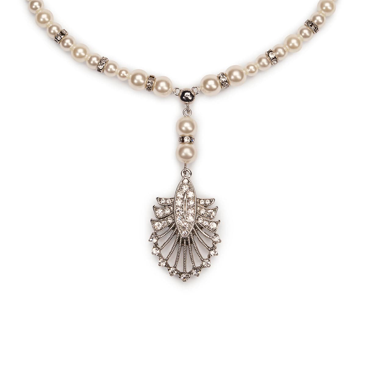Deco Pearl Beaded Tassel Necklace  Lovett & Co