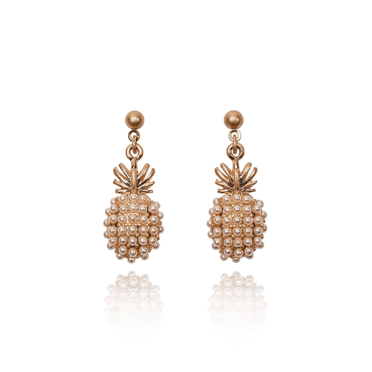 Pearl Drop Pineapple Earrings  Lovett & Co