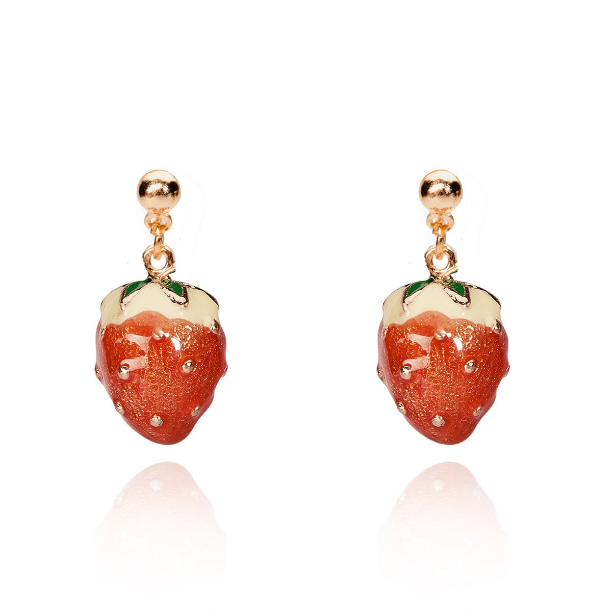 1950s Novelty Strawberry Earrings  Lovett & Co