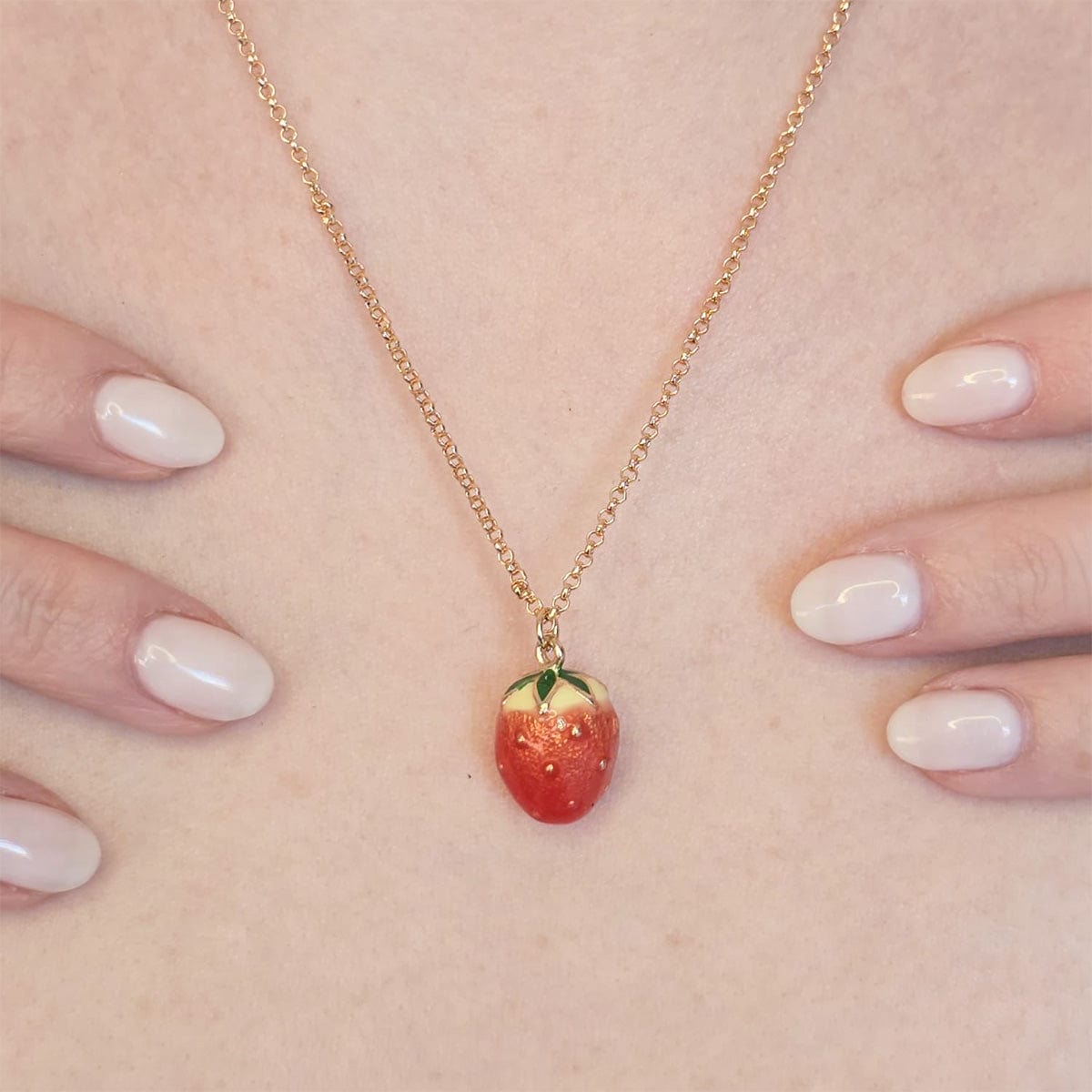 1950s Novelty Strawberry Necklace  Lovett & Co