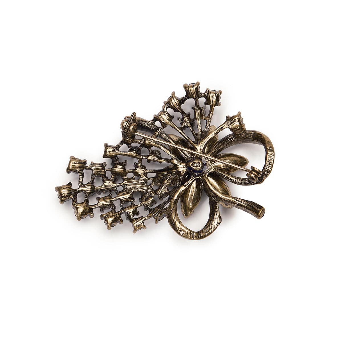 Jet Flower Inspired Miriam Haskell Brooch  Lovett & Co