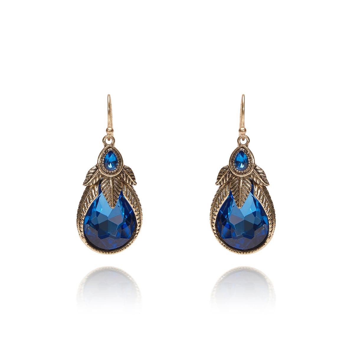 Sapphire Art Nouveau earring and necklace set  Lovett & Co