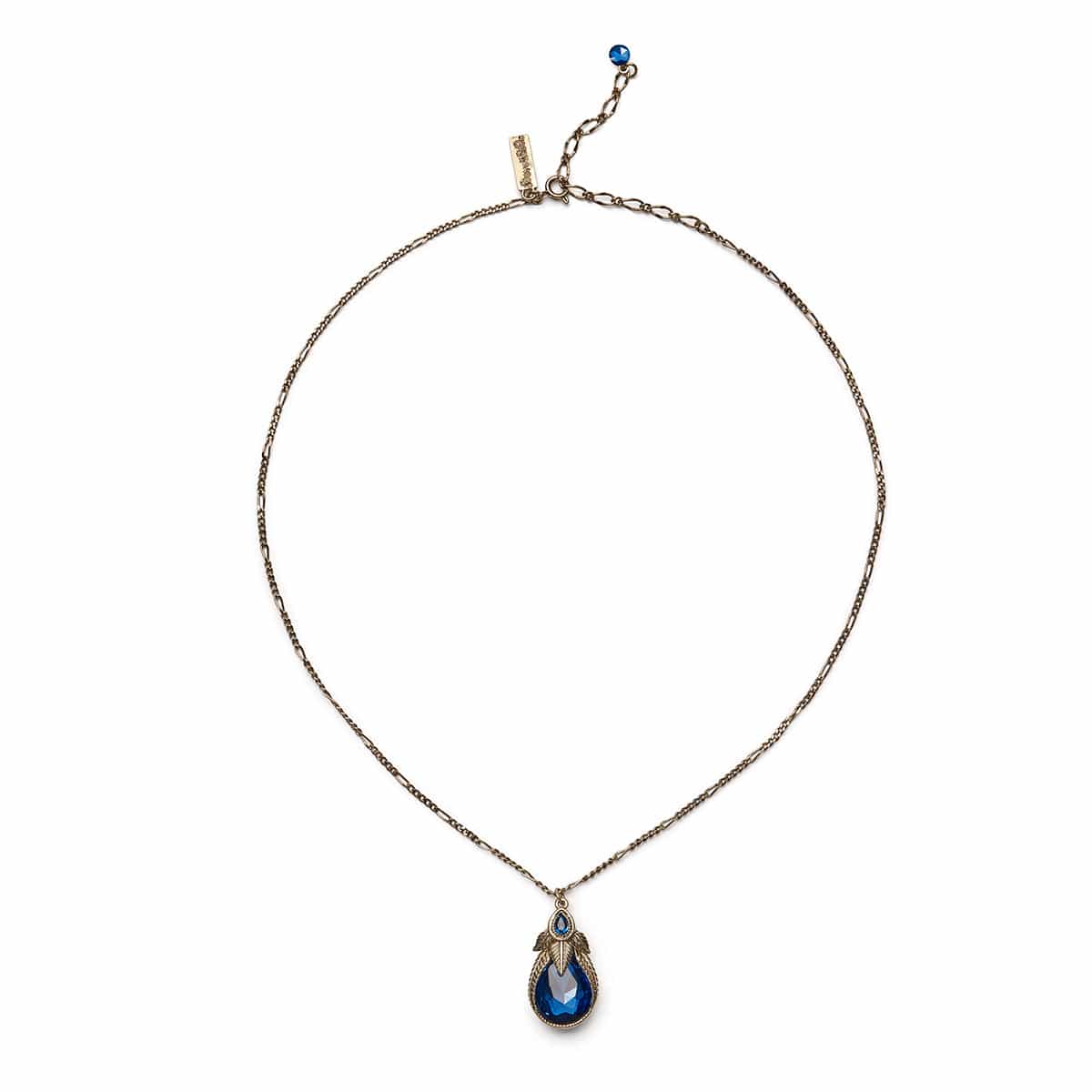 Sapphire Art Nouveau earring and necklace set  Lovett & Co