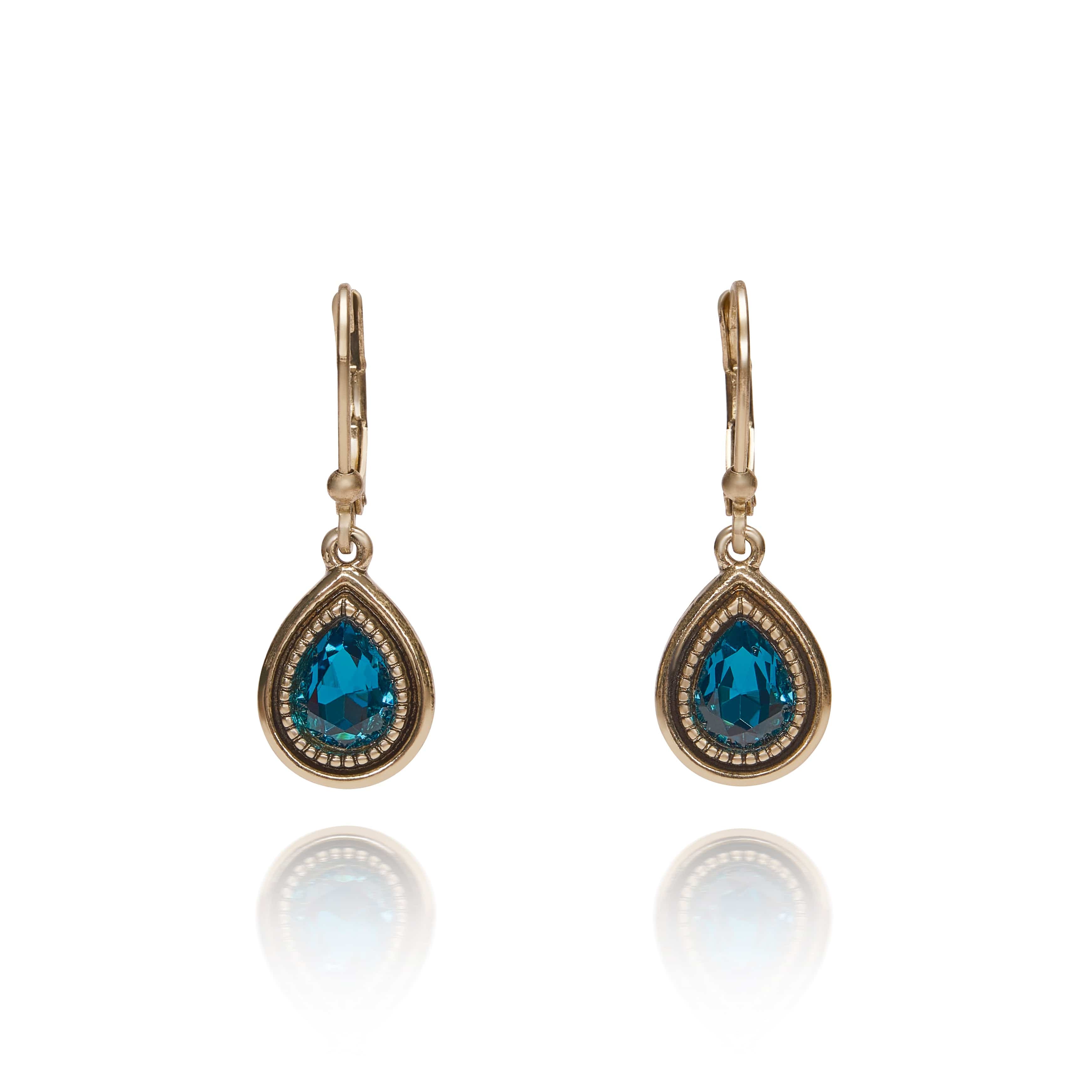 Mini Peacock Eye Teardrop Earrings  Lovett & Co