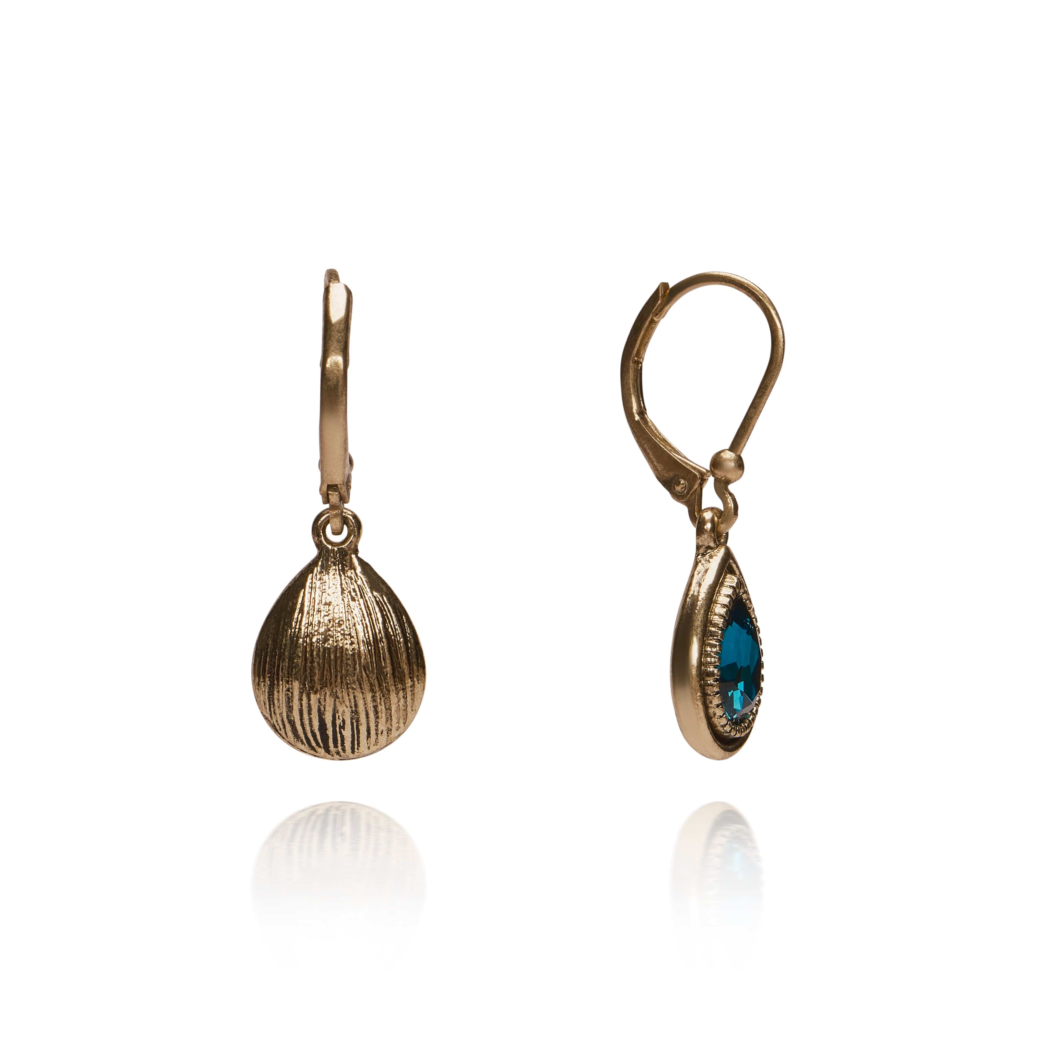 Mini Peacock Eye Teardrop Earrings  Lovett & Co