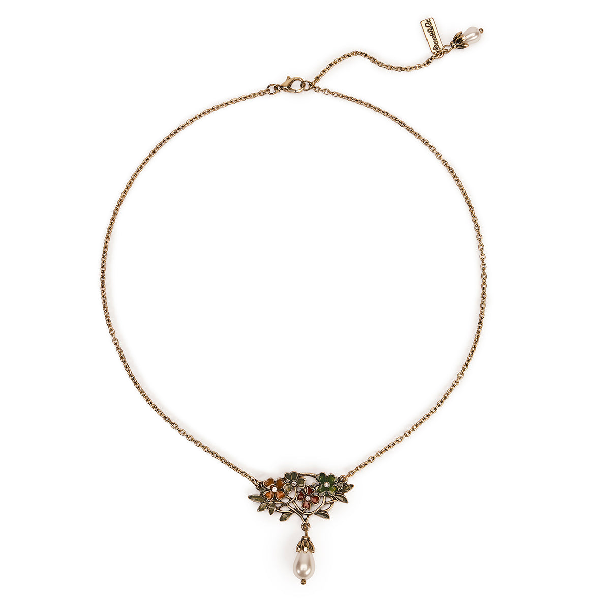 Handmade Flower Art Nouveau Necklace  Lovett & Co