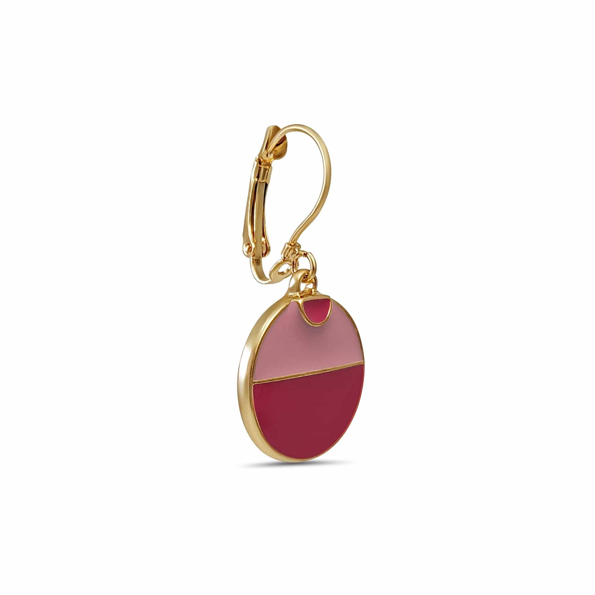 1950s Pink Disc Drop Earrings  Lovett & Co