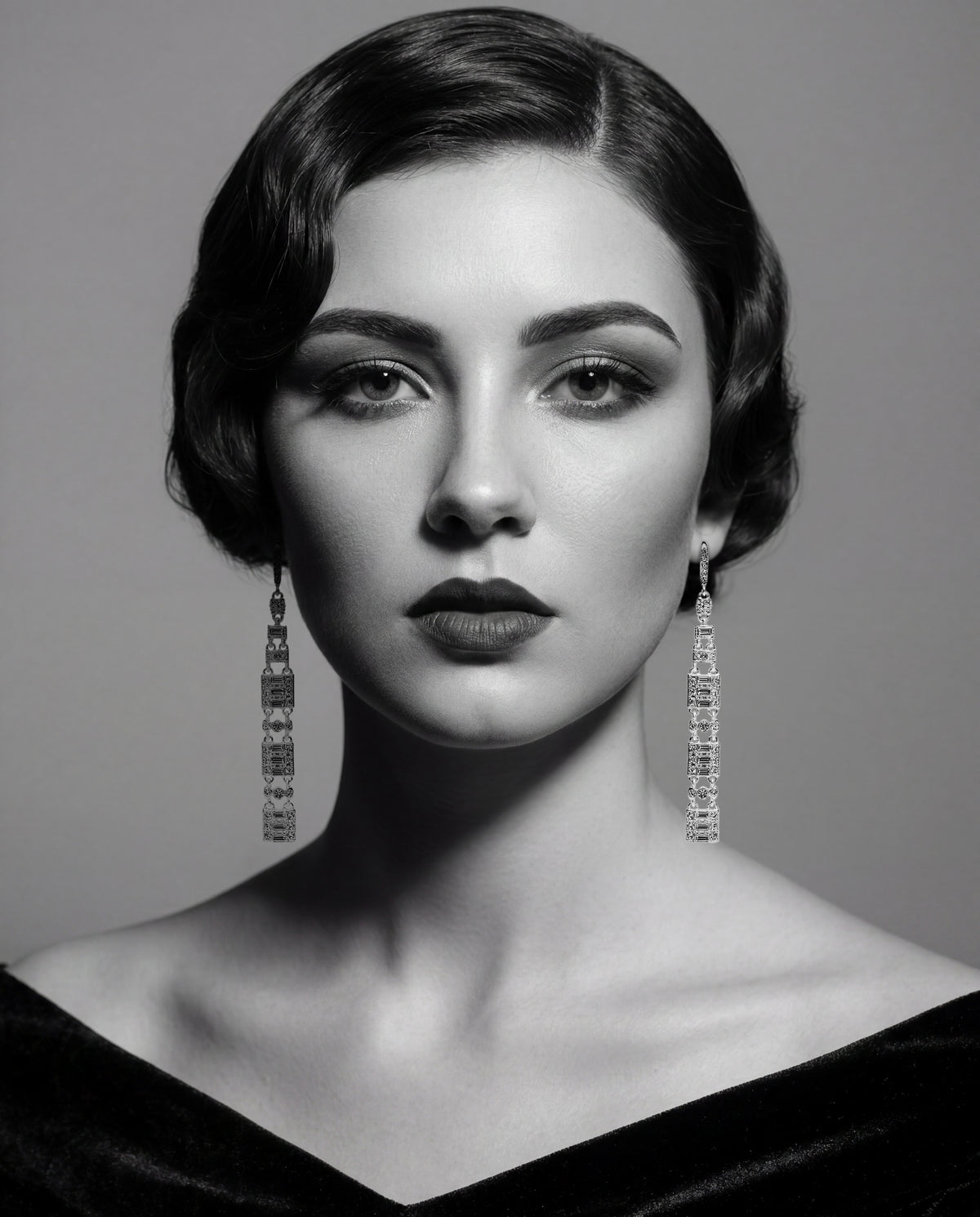 Crystal Empire State Drop Earrings by Lovett and Co.