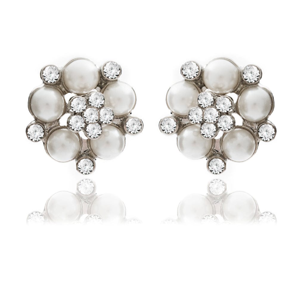 Audrey Clip On Pearl Earrings