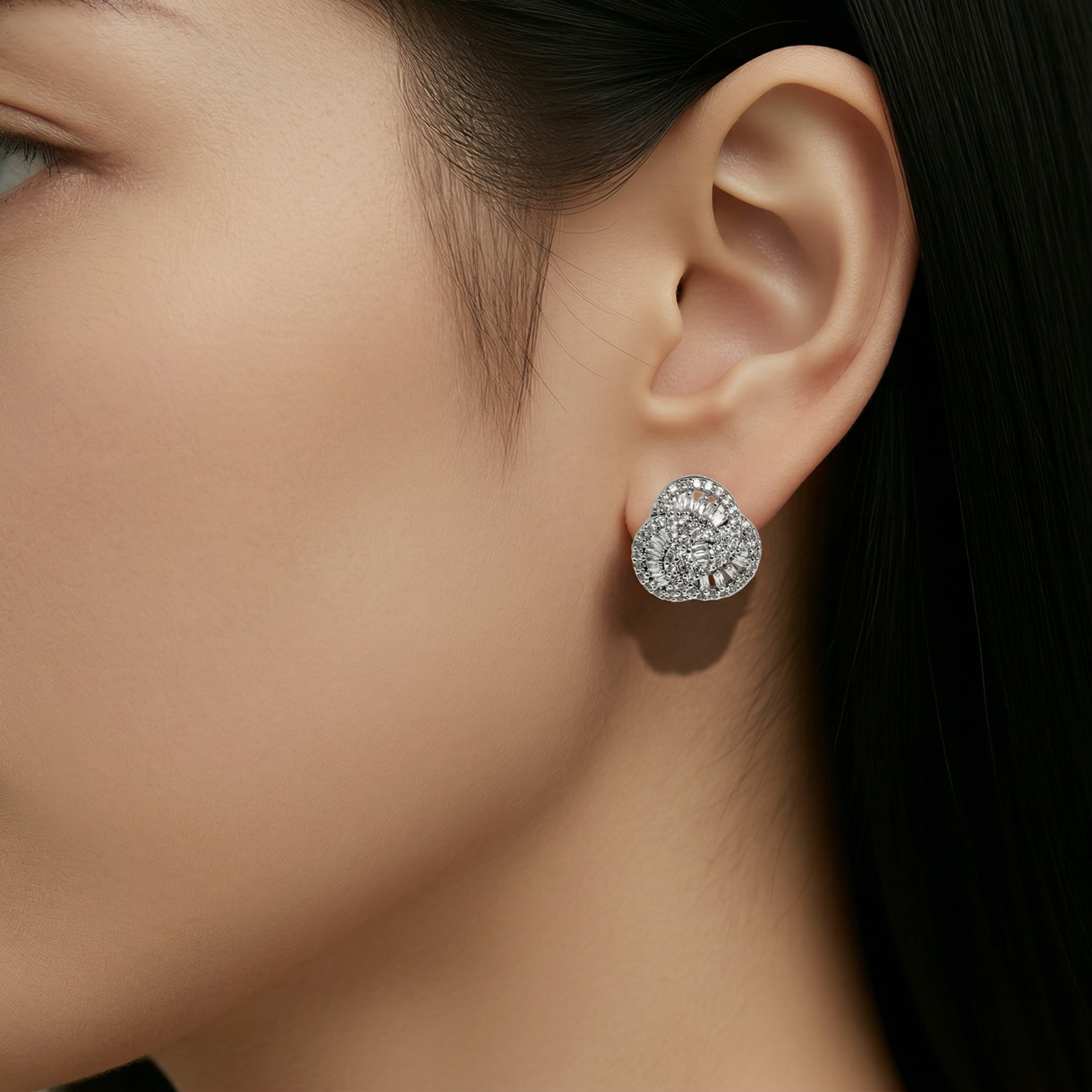 Grace Kelly Diamante Knot Earrings  Lovett & Co