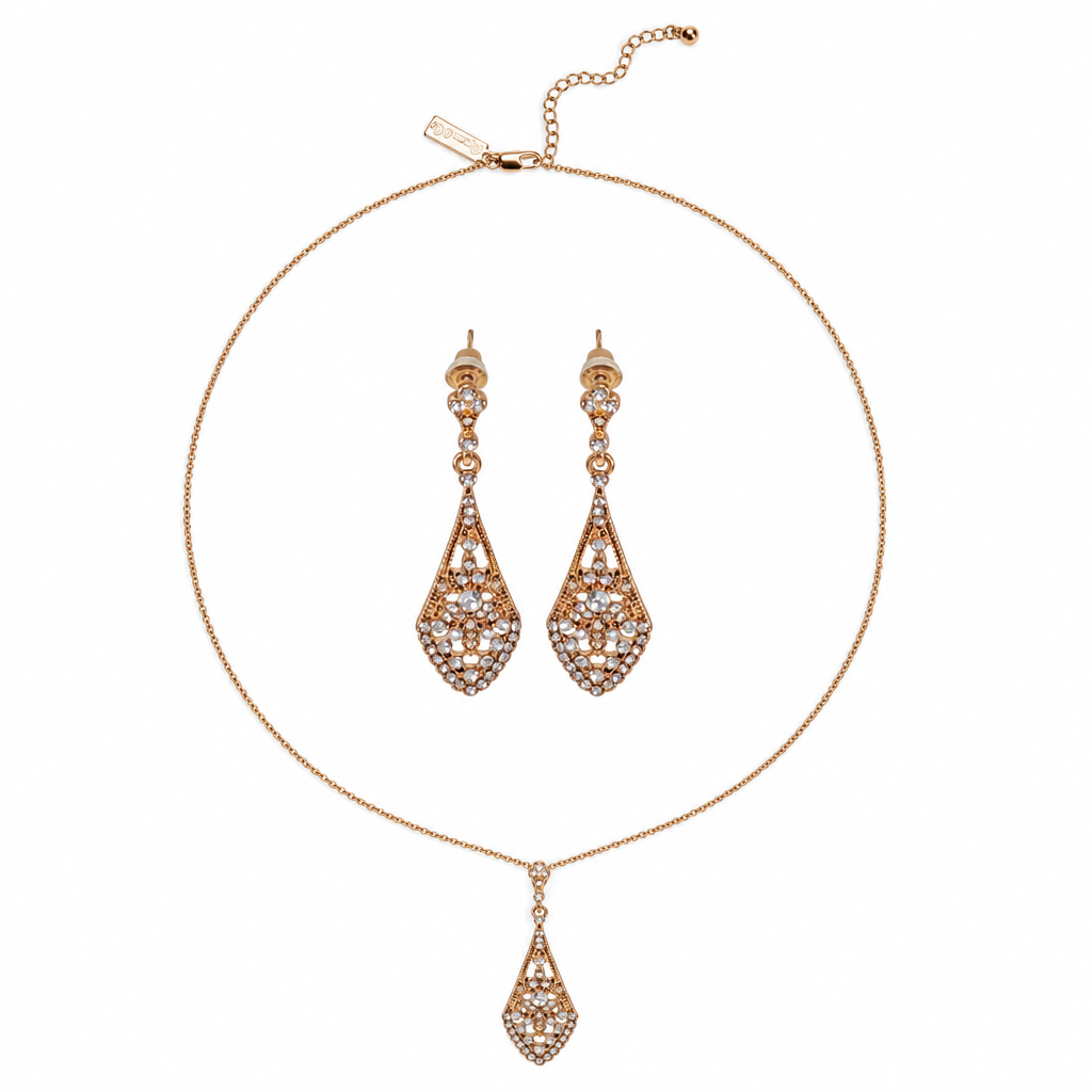 Earrings inside the necklace