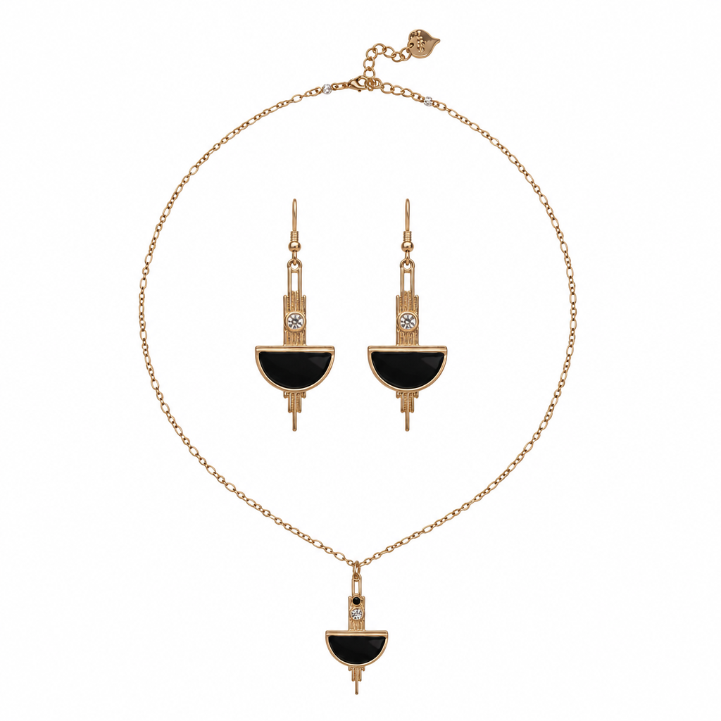 Earrings inside the necklace