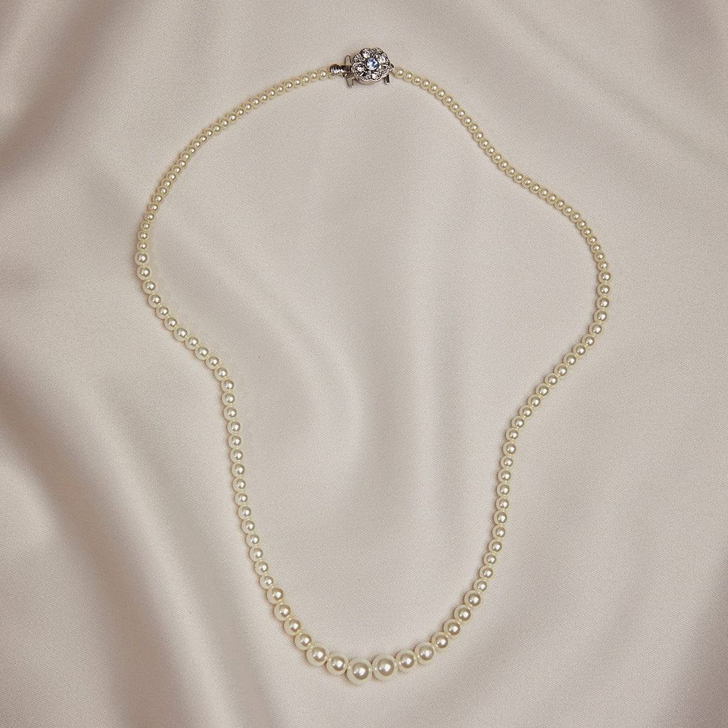 Simple Pearl Necklace 16 inch length
