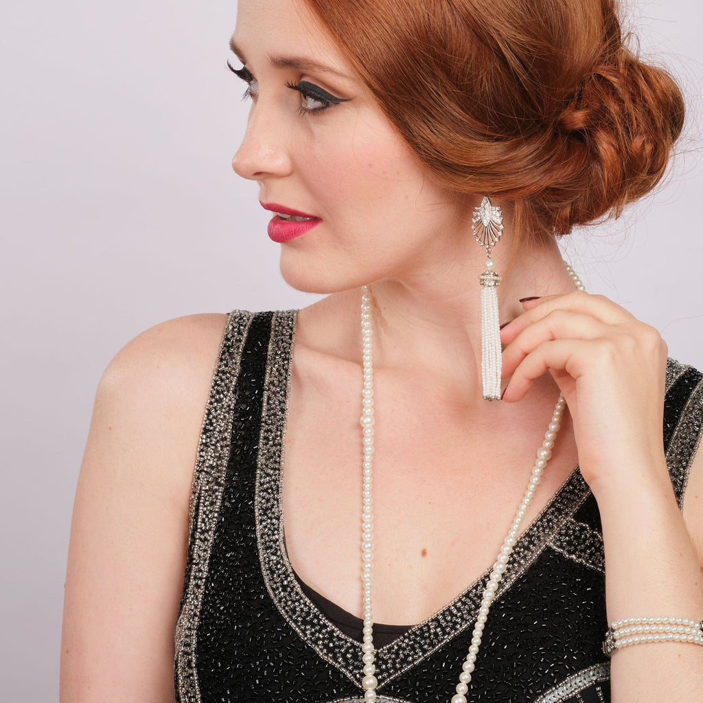1920s Gatsby Jewelry Flapper Earrings Necklaces Bracelets