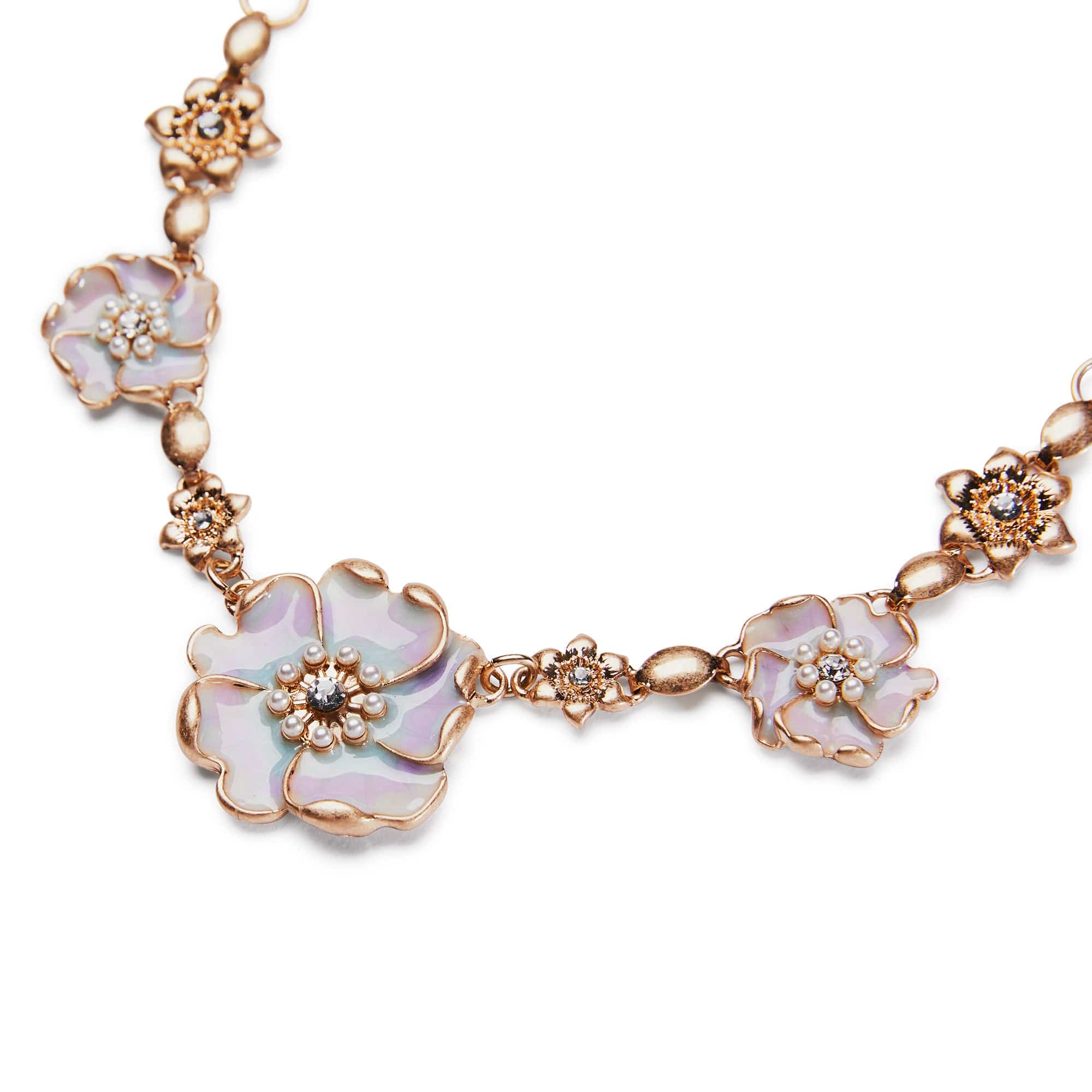 Enamel Flower Necklace