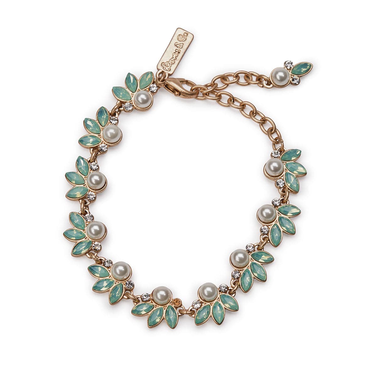 Pacific Opal Leaf Bracelet