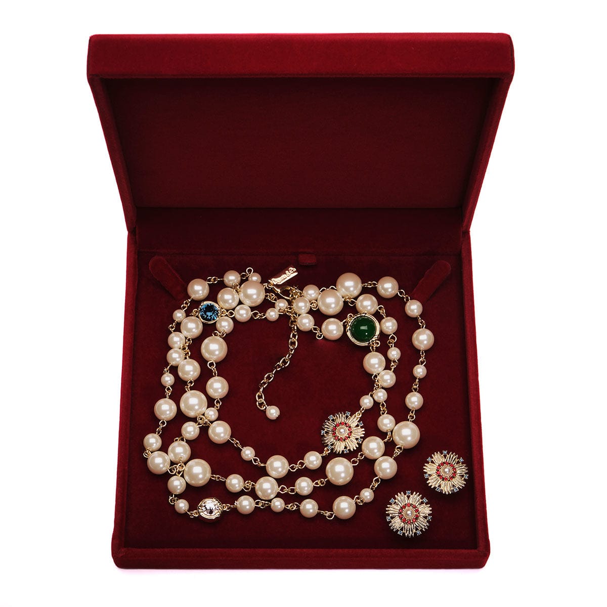 Cordelia Rope Necklace and Star Stud Earrings with FREE gift box