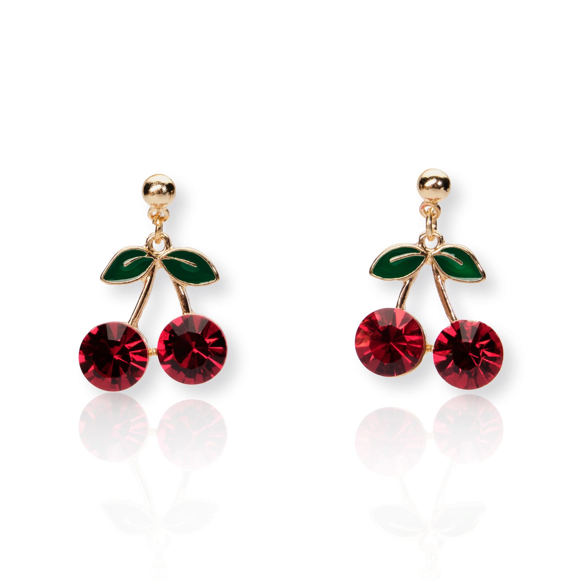 Cherry crystal earrings  Lovett & Co